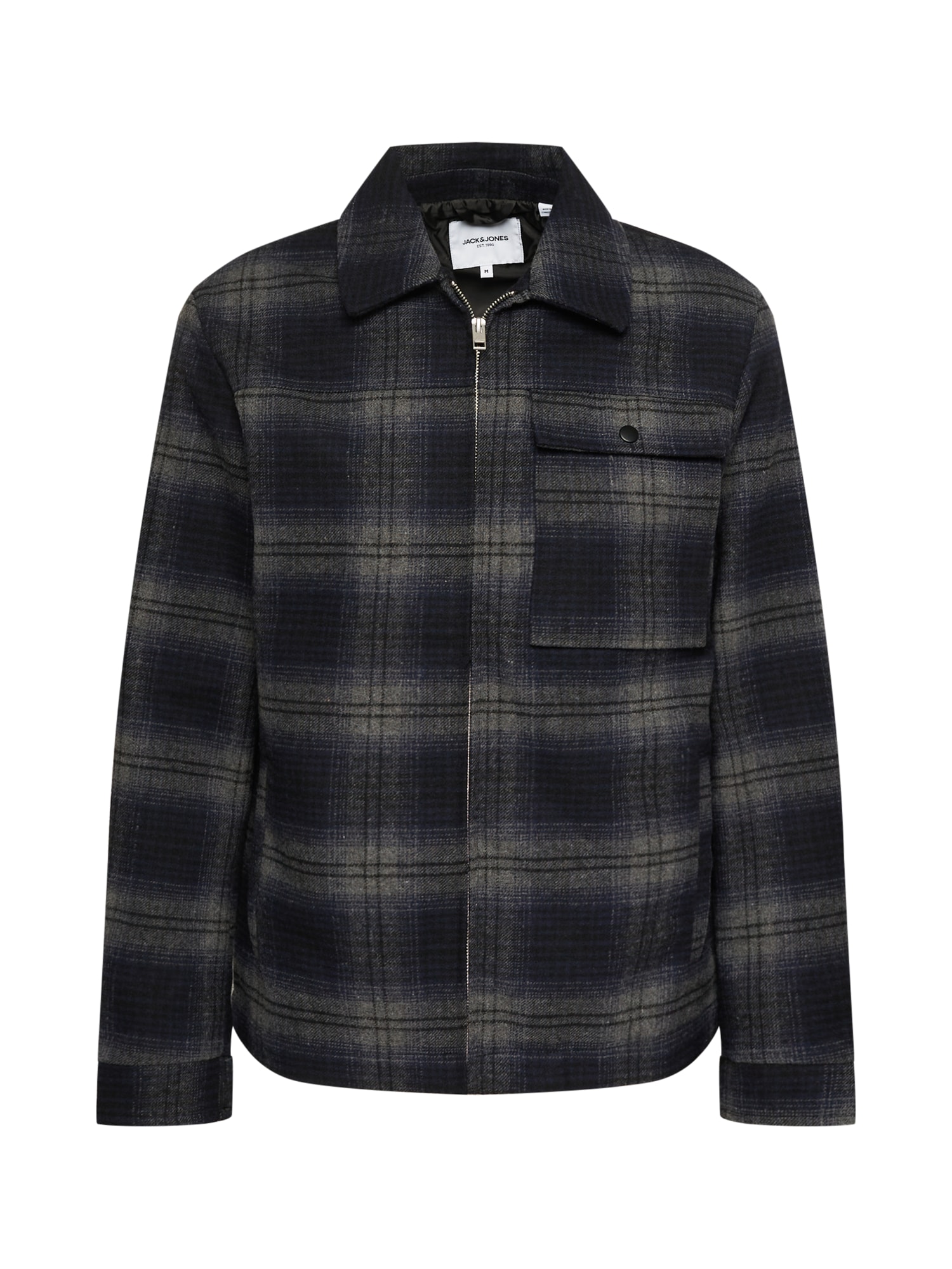 JACK & JONES Prehodna jakna 'JOHNSON'  mornarska / greige / črna