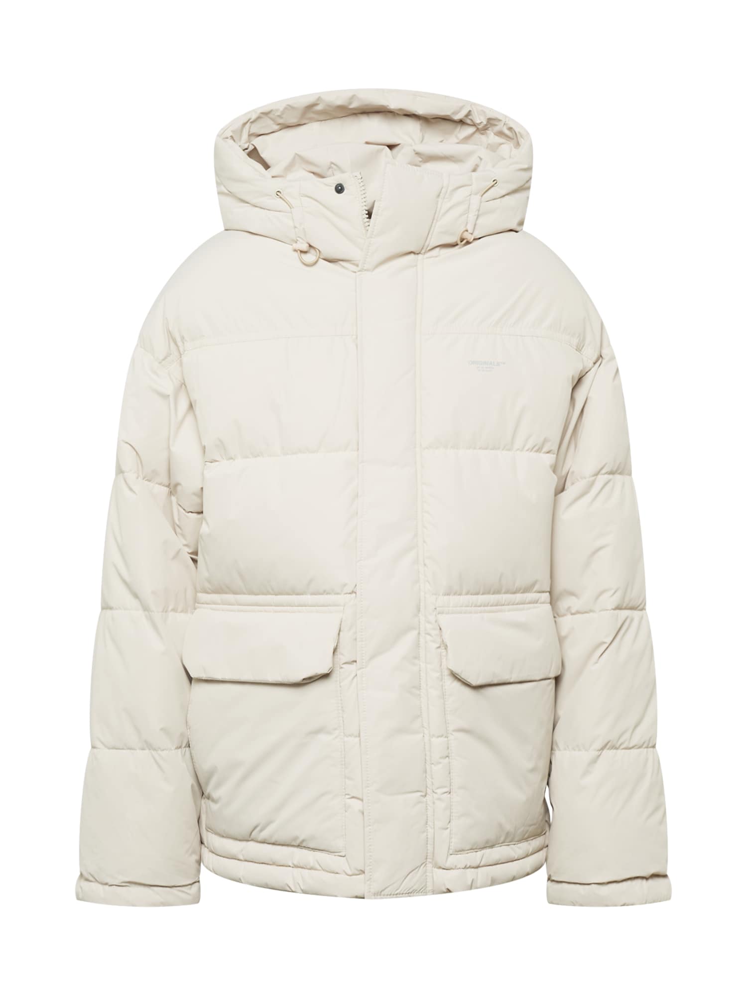 JACK & JONES Prehodna jakna 'SENCE'  kremna / srebrna