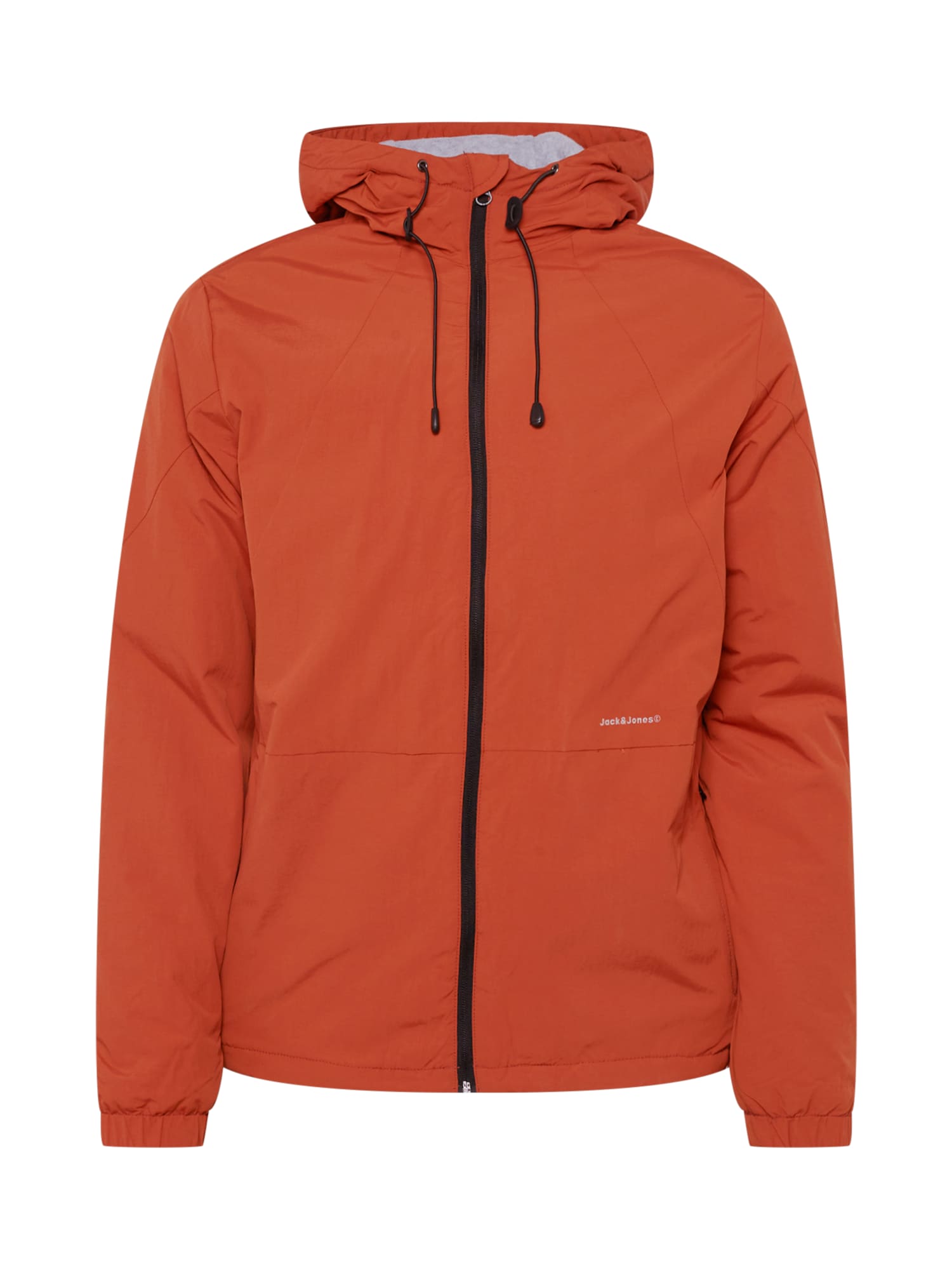 JACK & JONES Prehodna jakna 'TAMPER'  srebrno-siva / rjasto rdeča