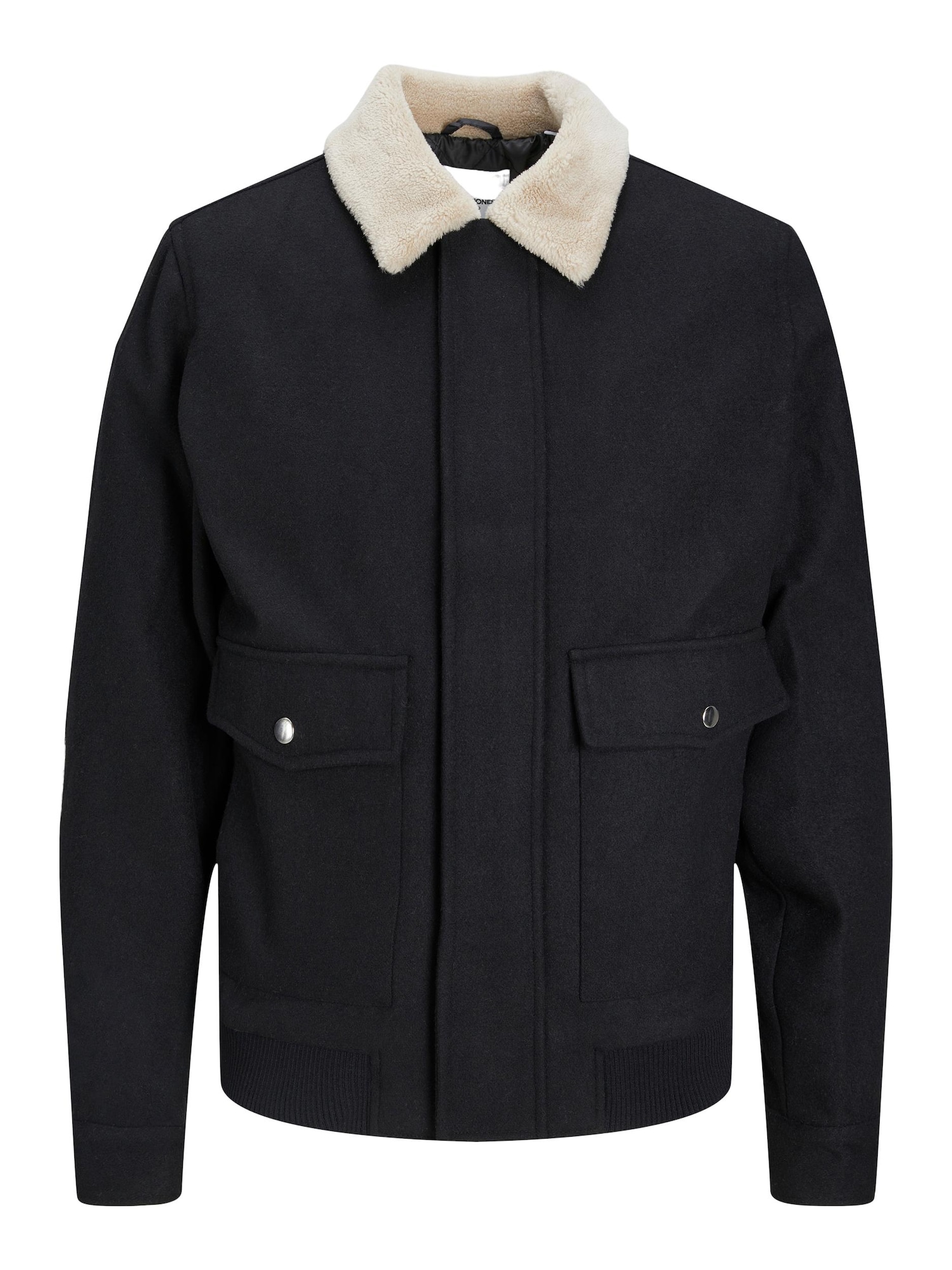 JACK & JONES Prehodna jakna 'TOM'  kremna / črna