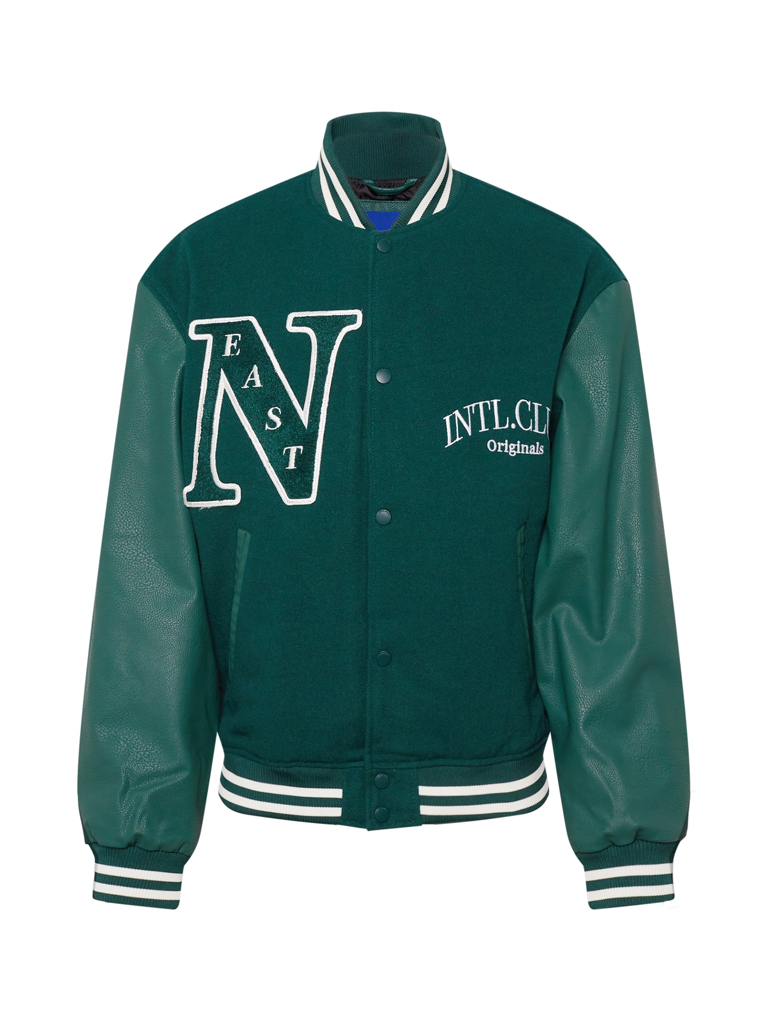 JACK & JONES Prehodna jakna  zelena / bela