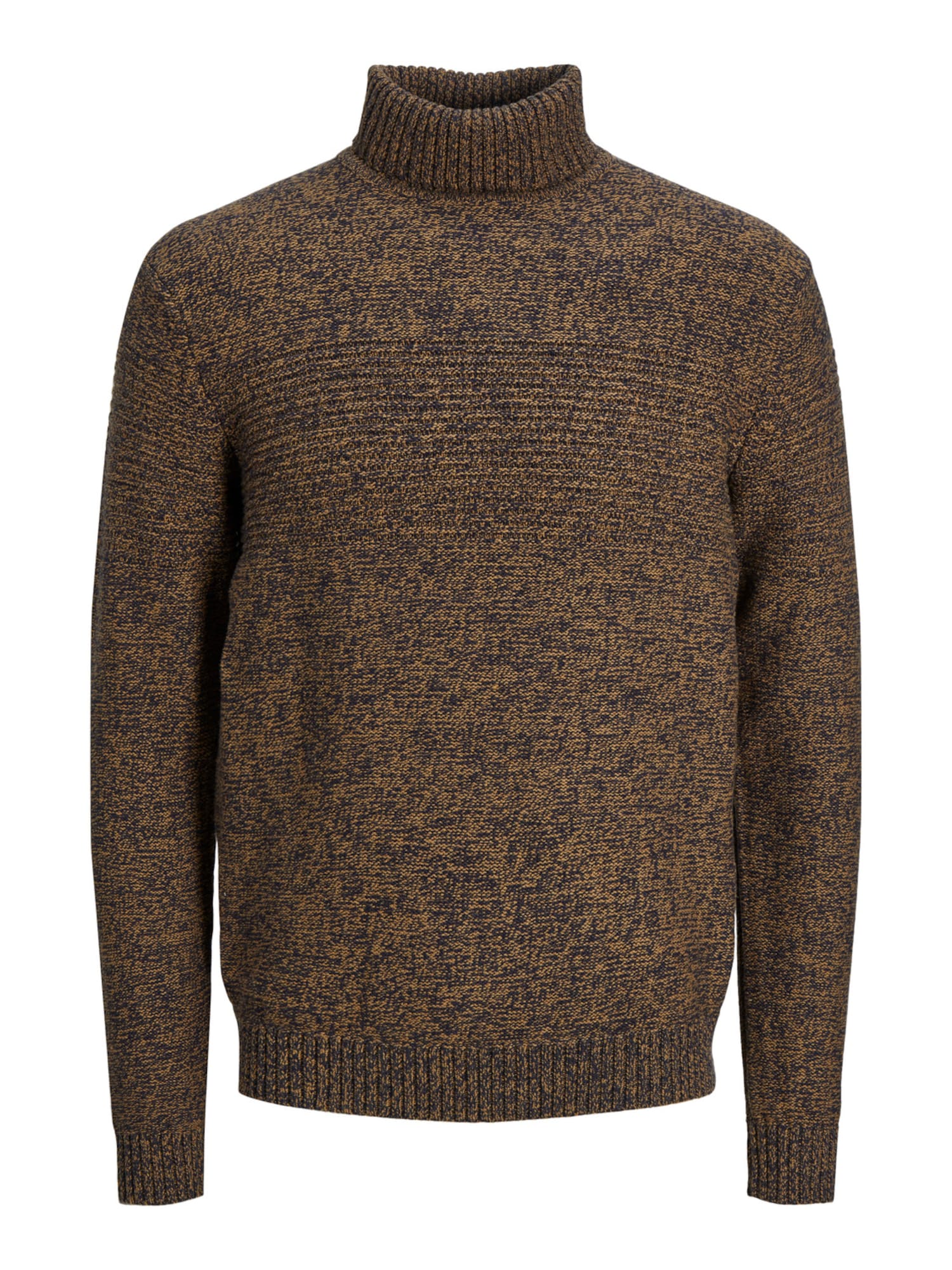 JACK & JONES Pulover 'FRANKIE'  mornarska / rjava