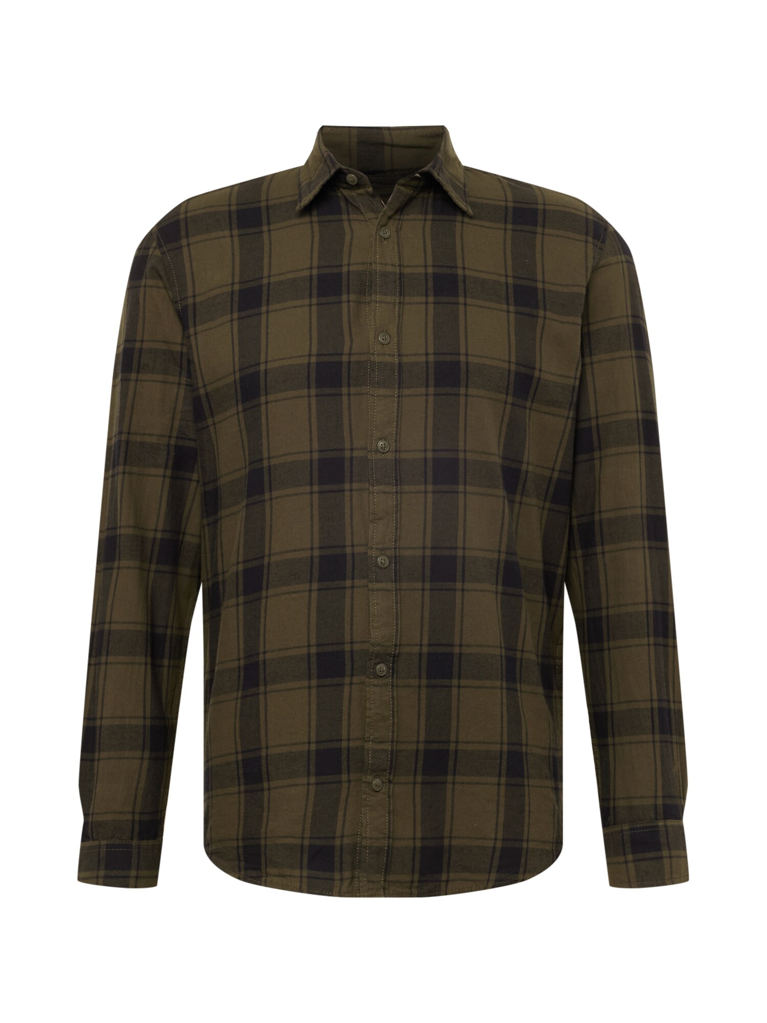 JACK & JONES Srajca 'CARL'  mornarska / kaki