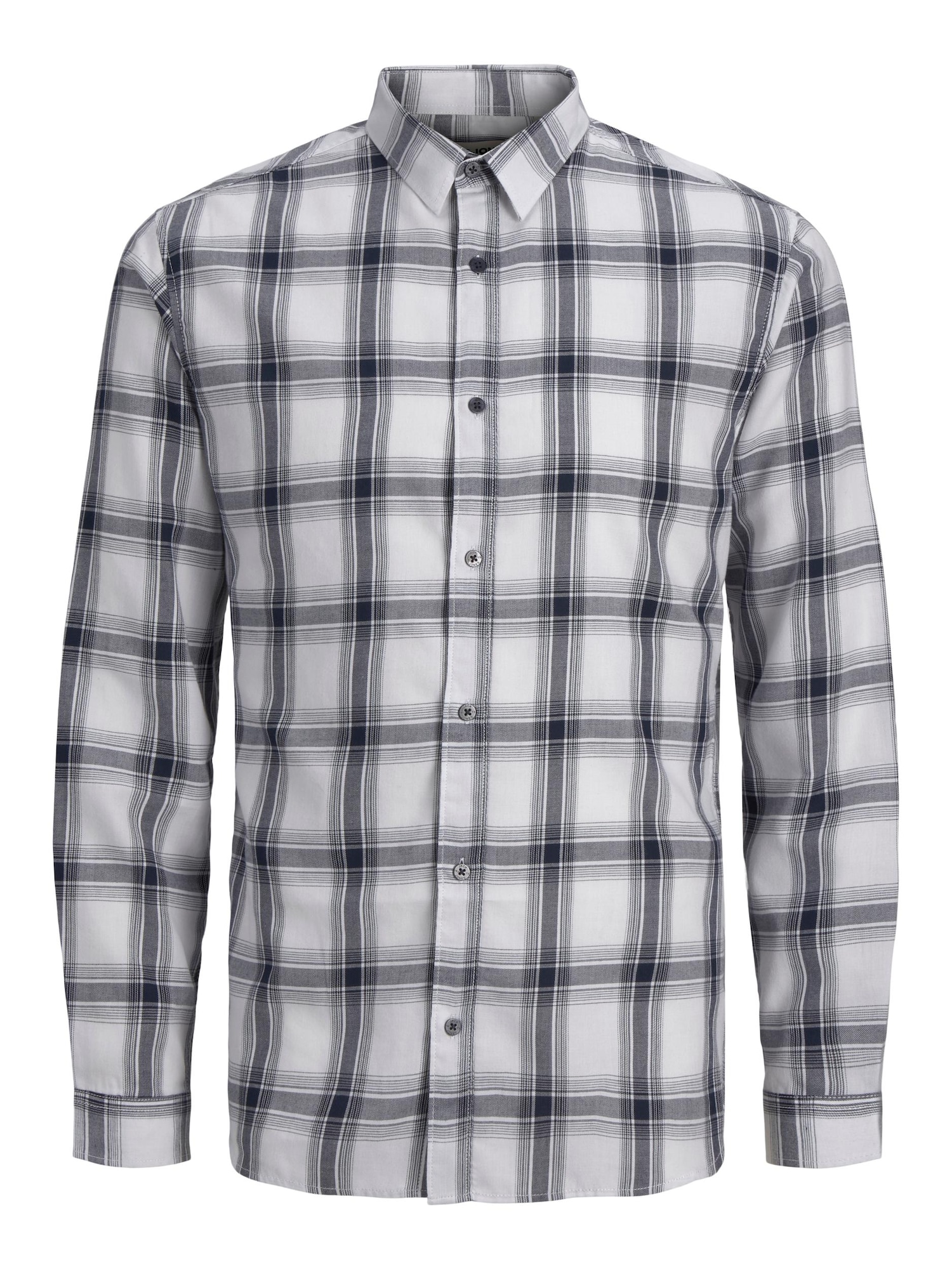 JACK & JONES Srajca 'ORION'  mornarska / temno siva / bela