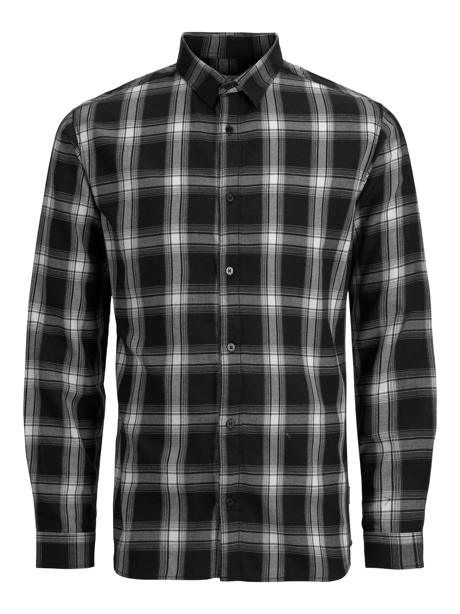 JACK & JONES Srajca 'ORION'  siva / črna / bela