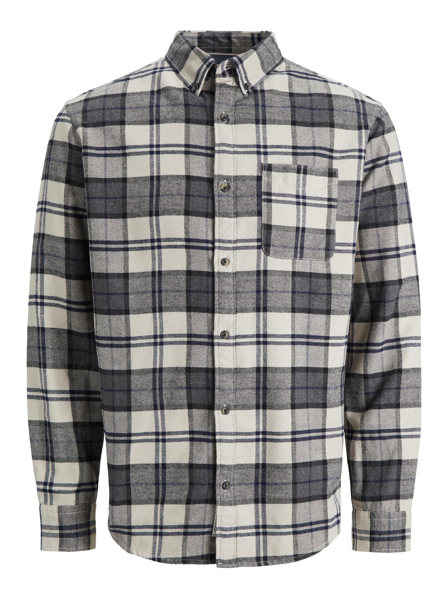 JACK & JONES Srajca 'Walter'  kremna / mornarska / temno siva