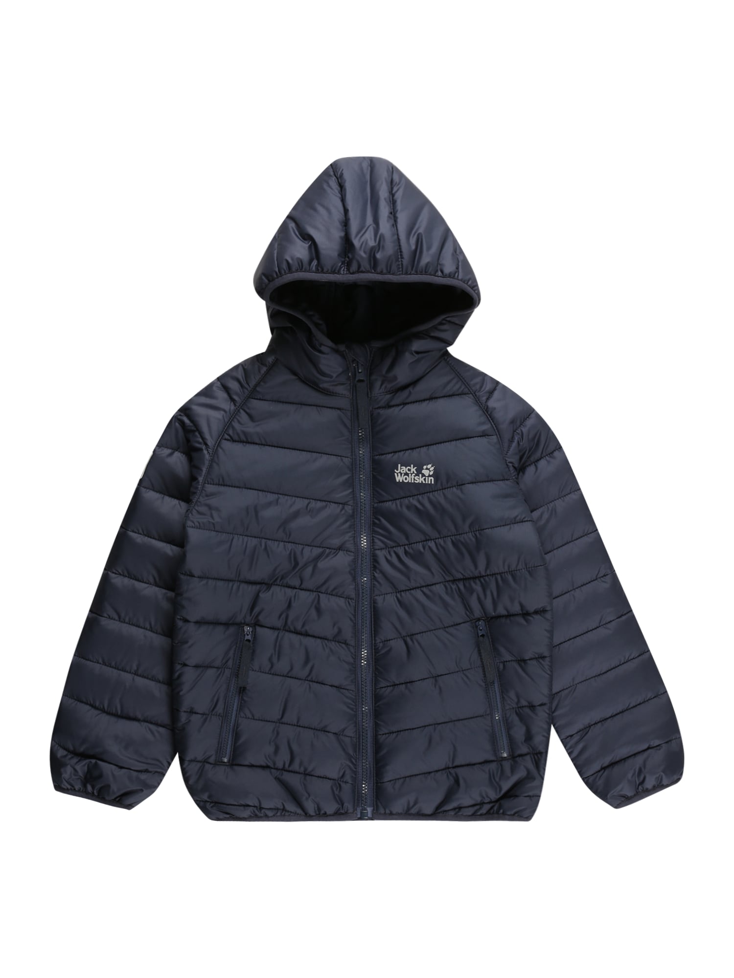 JACK WOLFSKIN Prehodna jakna 'ZENON'  mornarska / bela