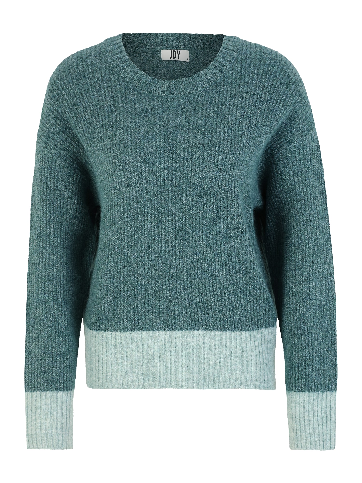 JDY Pulover 'HUDSON'  temno zelena / pastelno roza