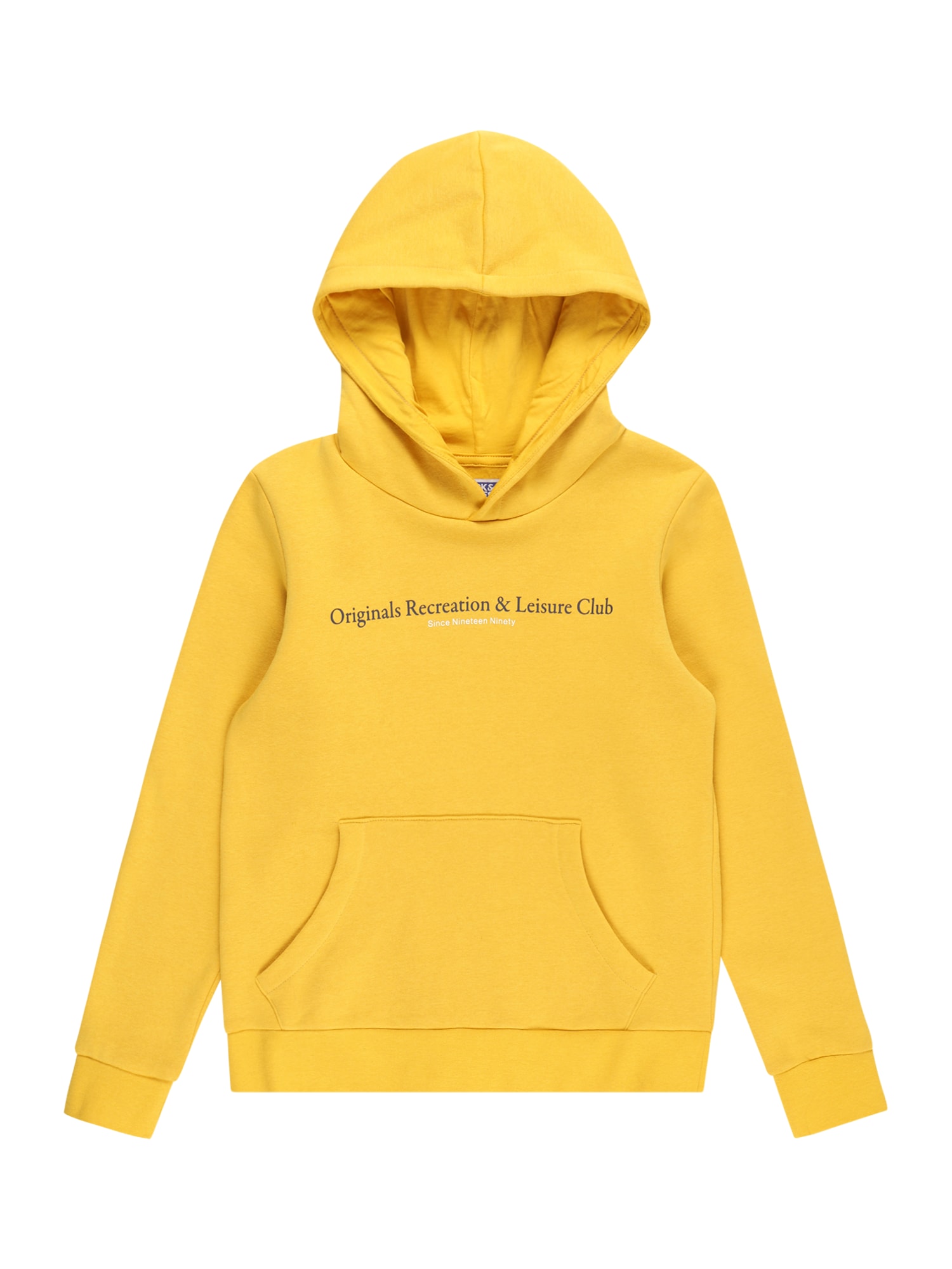 Jack & Jones Junior Majica 'BRINK CITY'  rumena / črna / bela