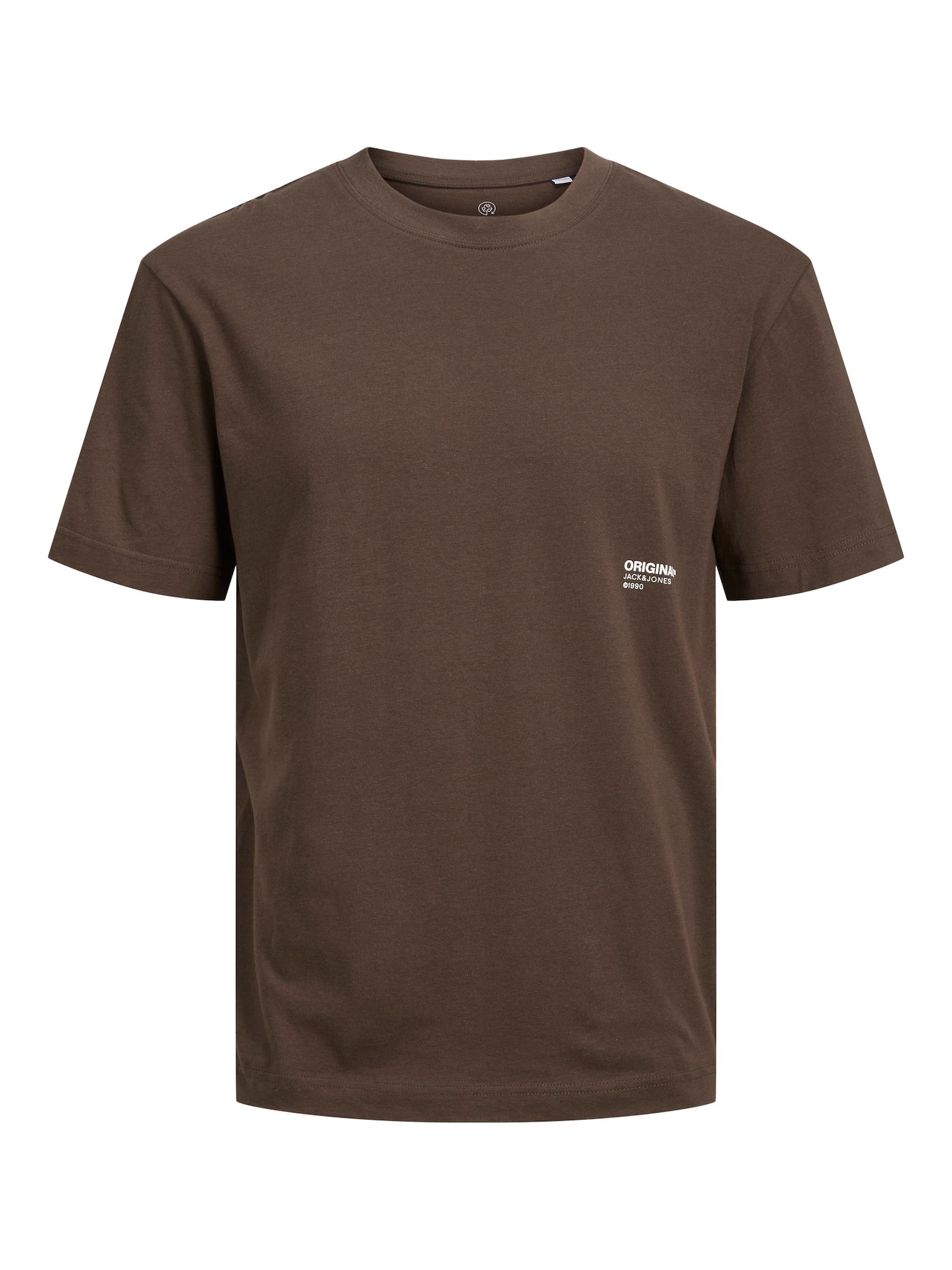 Jack & Jones Junior Majica 'Clean'  temno rjava / off-bela