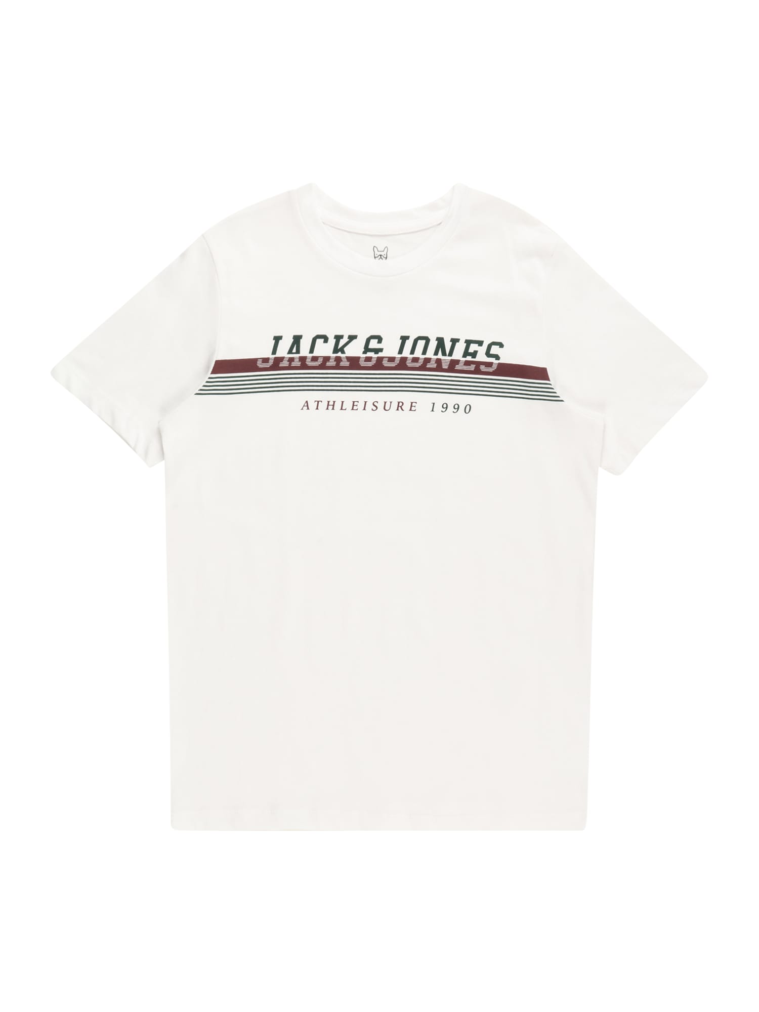 Jack & Jones Junior Majica 'Ron'  rjava / siva / črna / bela