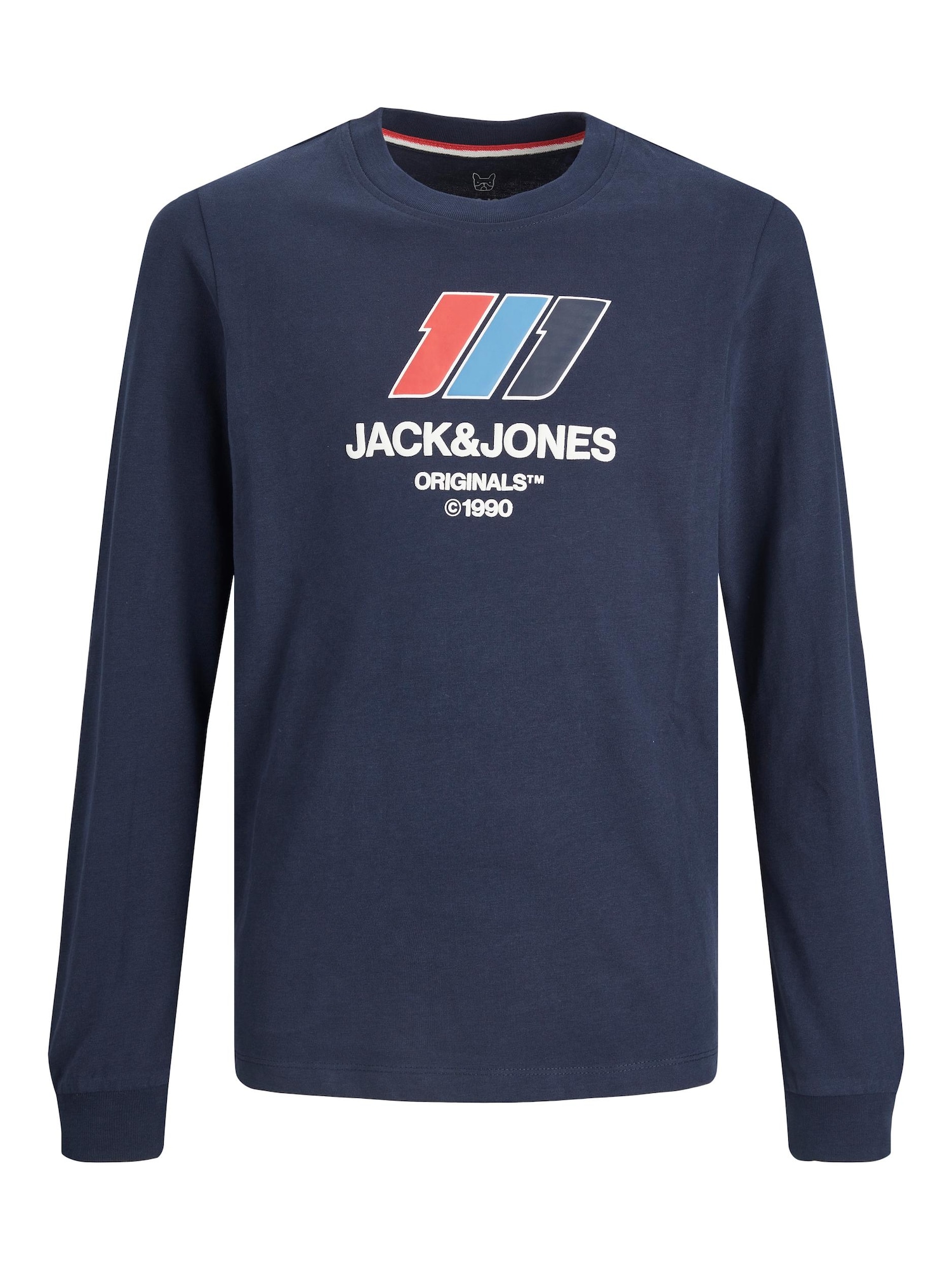 Jack & Jones Junior Majica 'SLOPE'  modra / mornarska / rdeča / bela