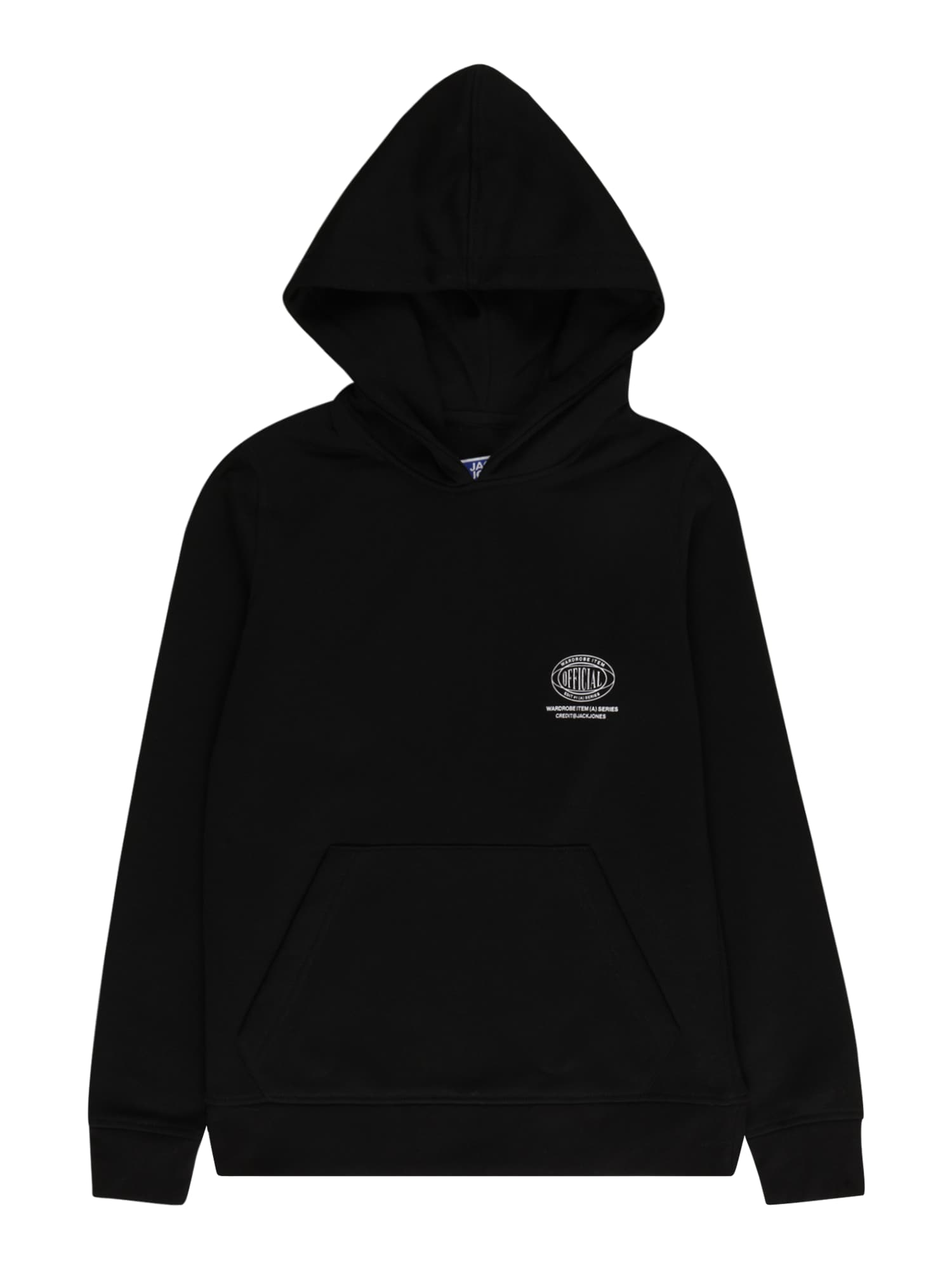 Jack & Jones Junior Majica  črna / bela