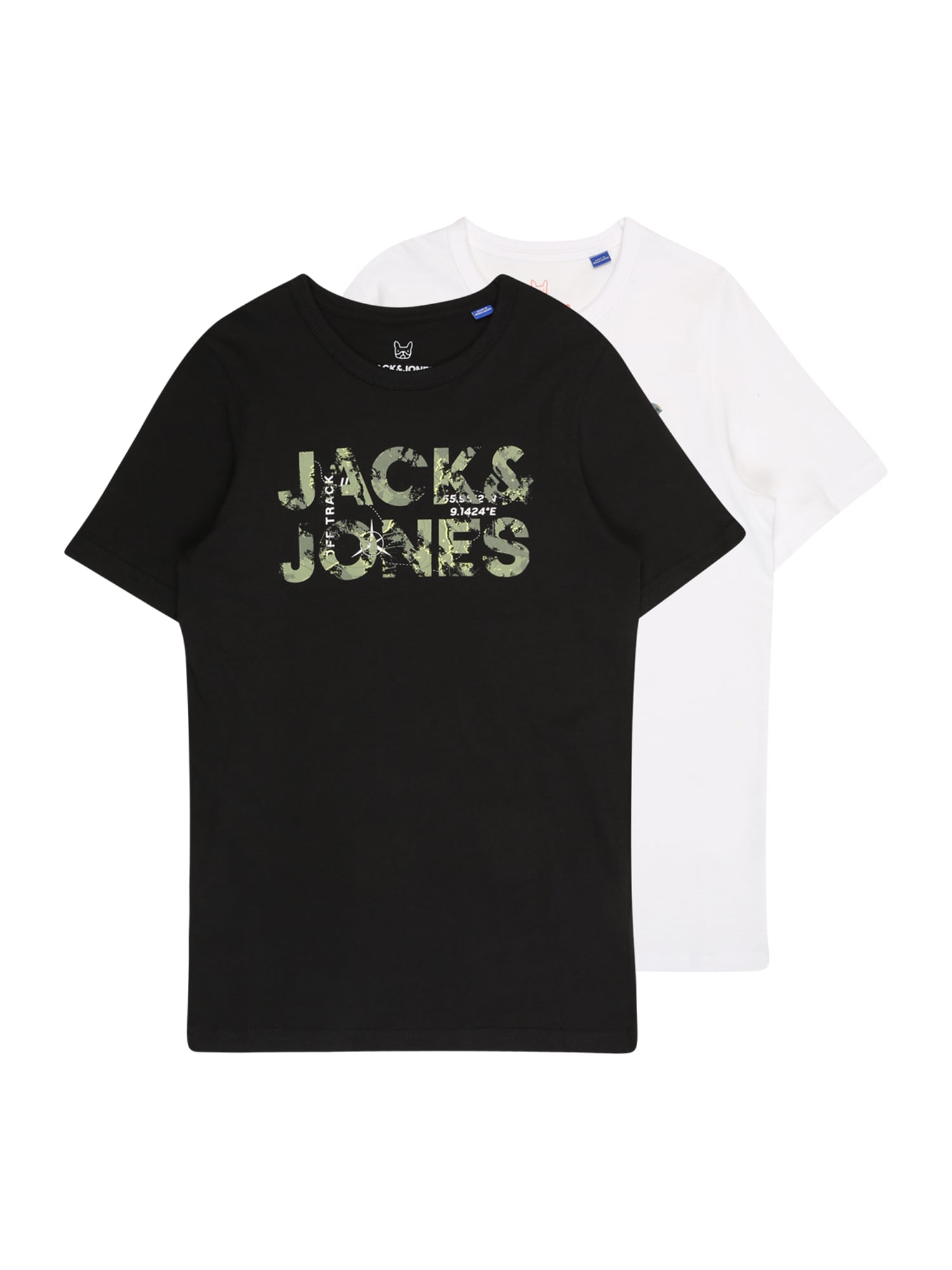 Jack & Jones Junior Majica  mešane barve / črna / bela
