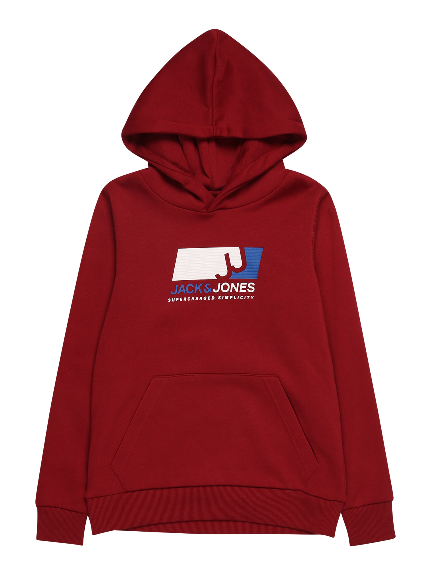 Jack & Jones Junior Majica  modra / bordo / bela