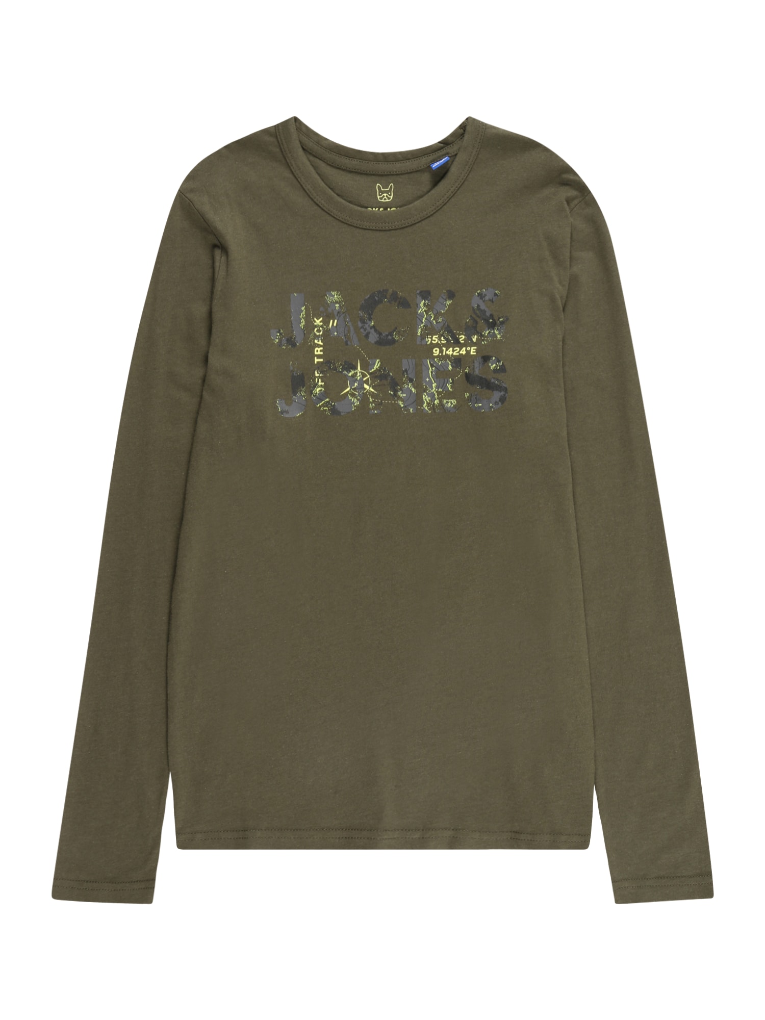Jack & Jones Junior Majica  pastelno rumena / oliva