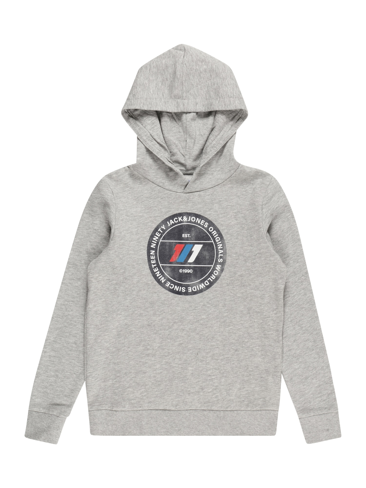 Jack & Jones Junior Majica  pegasto siva / rdeča / črna / bela