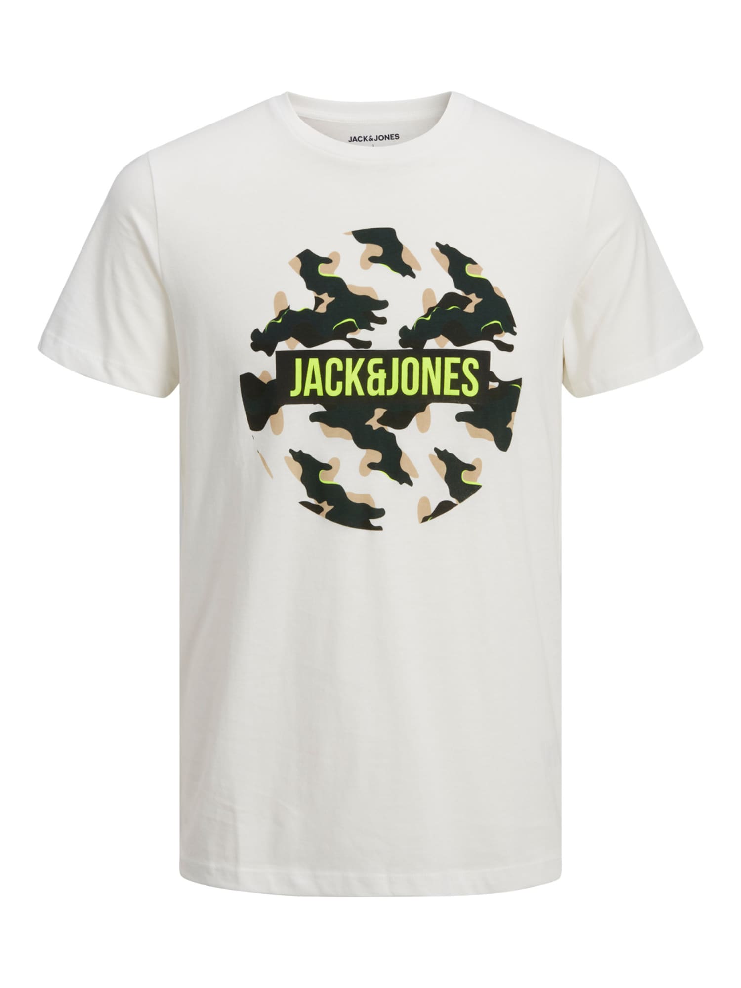 Jack & Jones Junior Majica  rumena / siva / bela