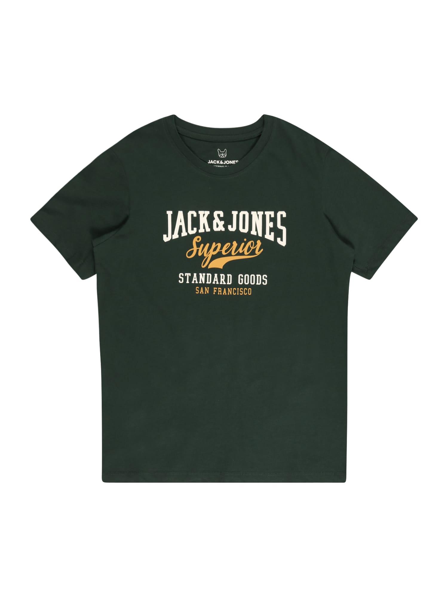 Jack & Jones Junior Majica  temno siva / oranžna / bela