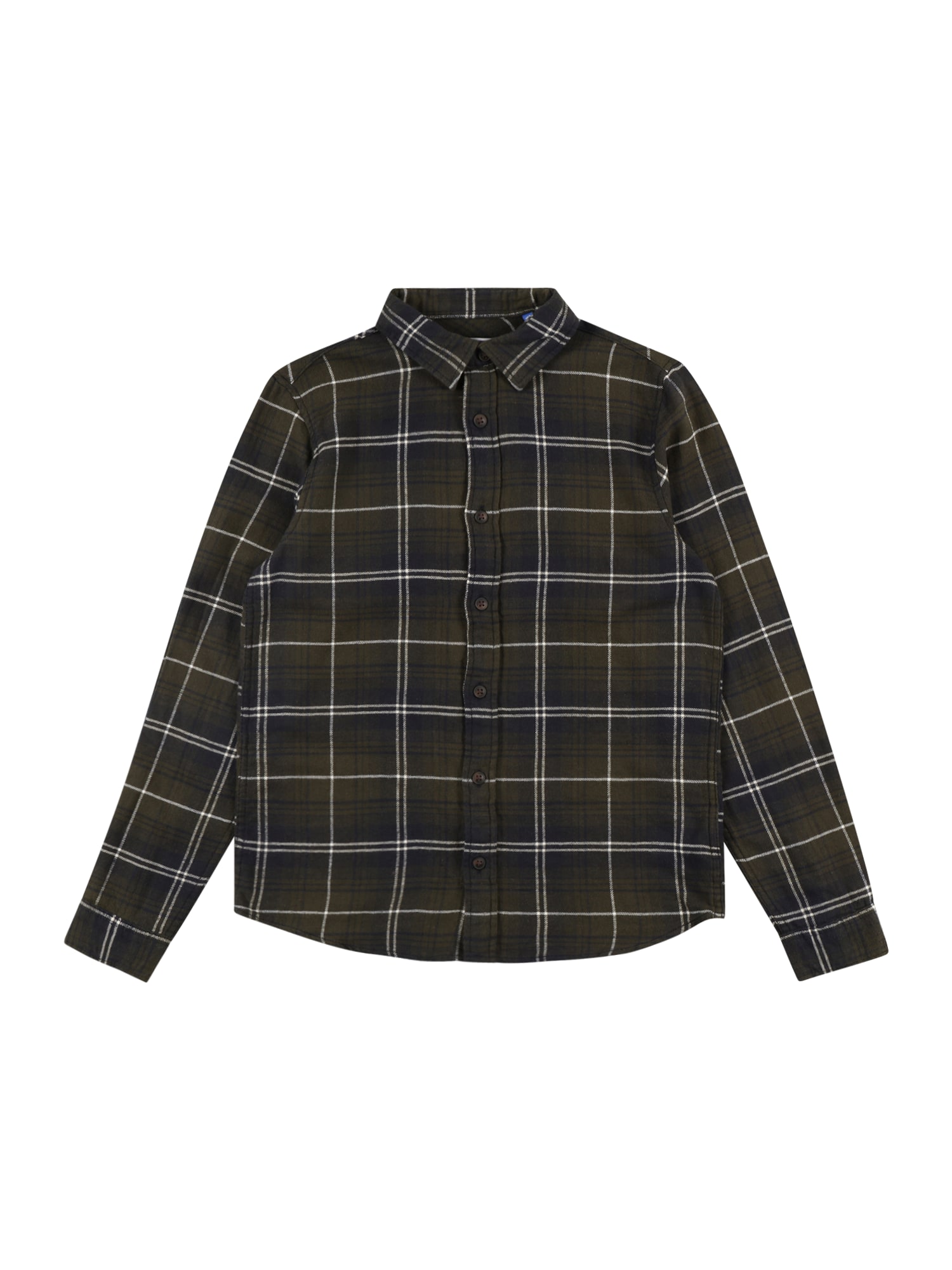 Jack & Jones Junior Srajca 'Plain Autumn'  umbra / črna / bela