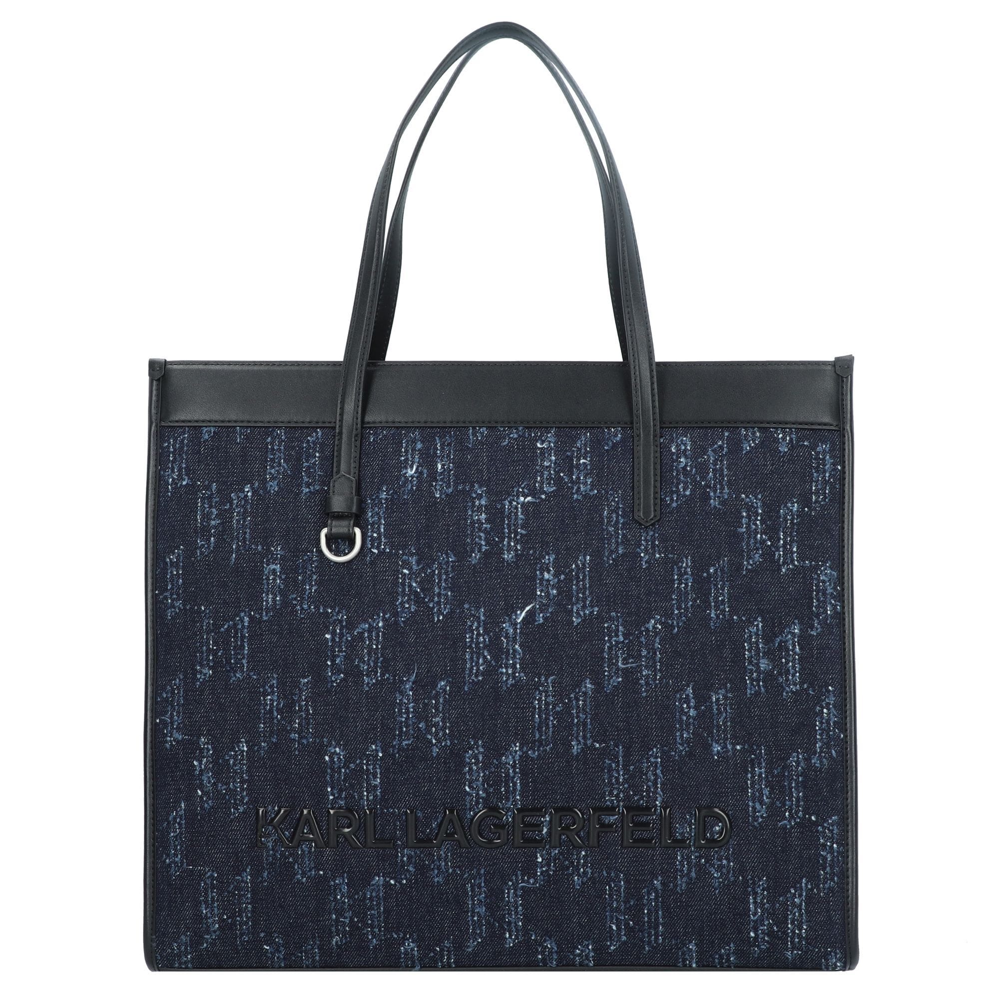 Karl Lagerfeld Ročna torbica 'Skuare'  modra / mornarska / črna