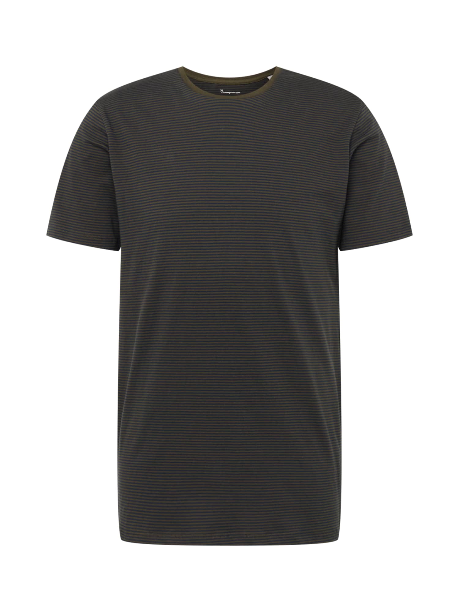 KnowledgeCotton Apparel Majica 'ALDER'  mornarska / kaki