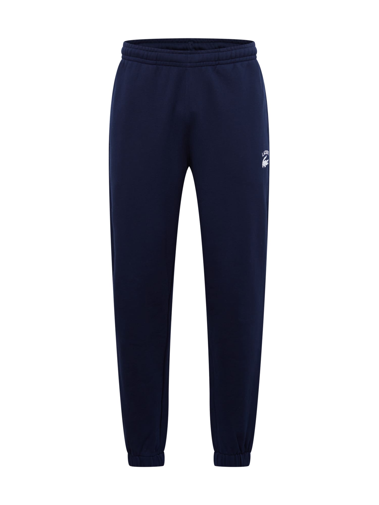 LACOSTE Hlače  nočno modra / bela