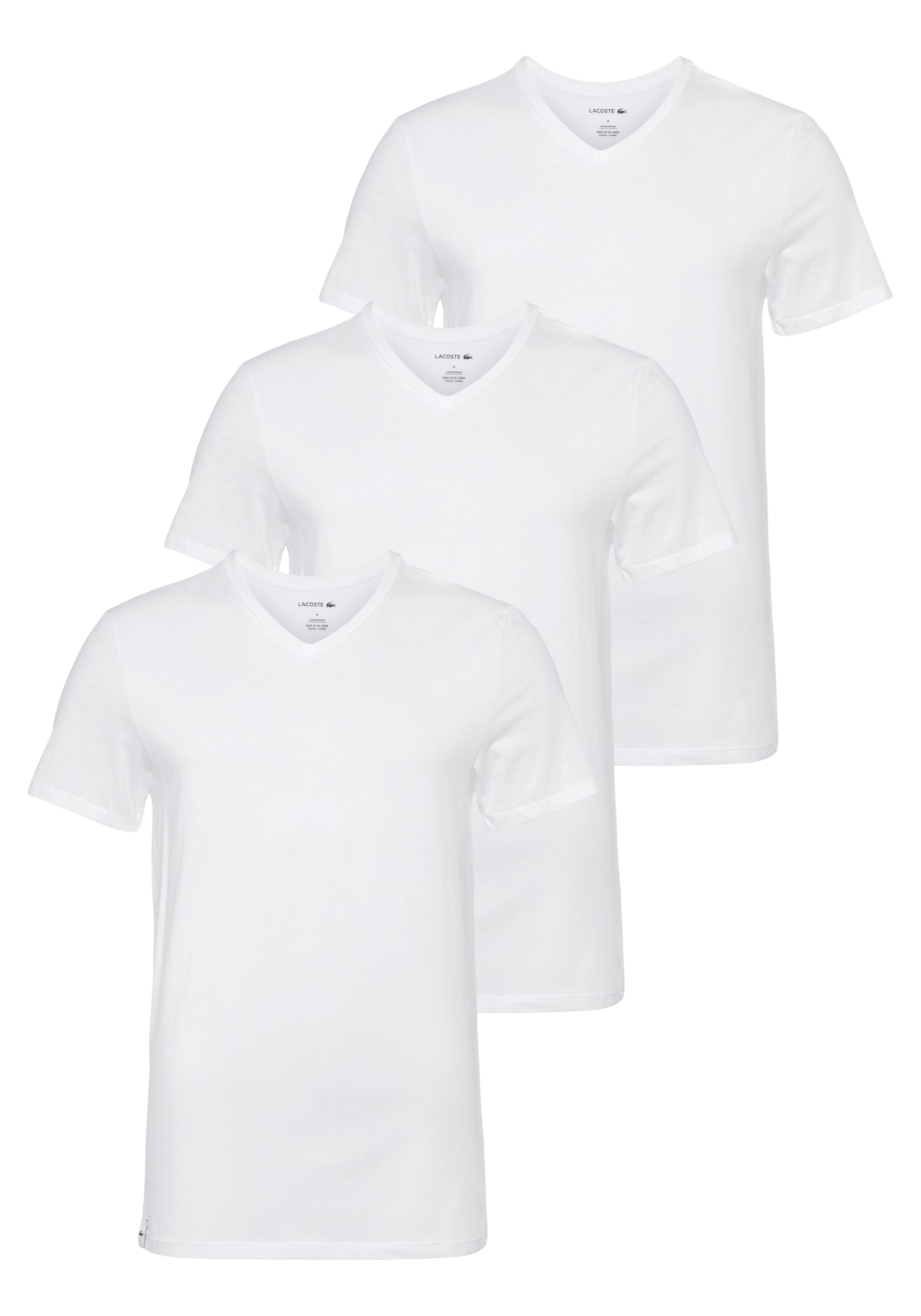 LACOSTE Majica  bela