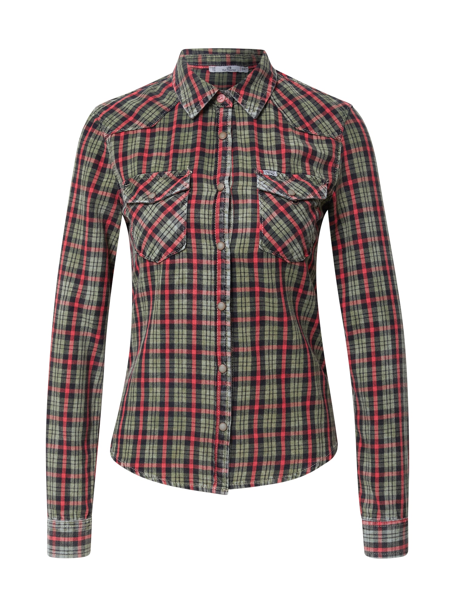 LTB Bluza 'Lucinda'  oliva / melona / črna