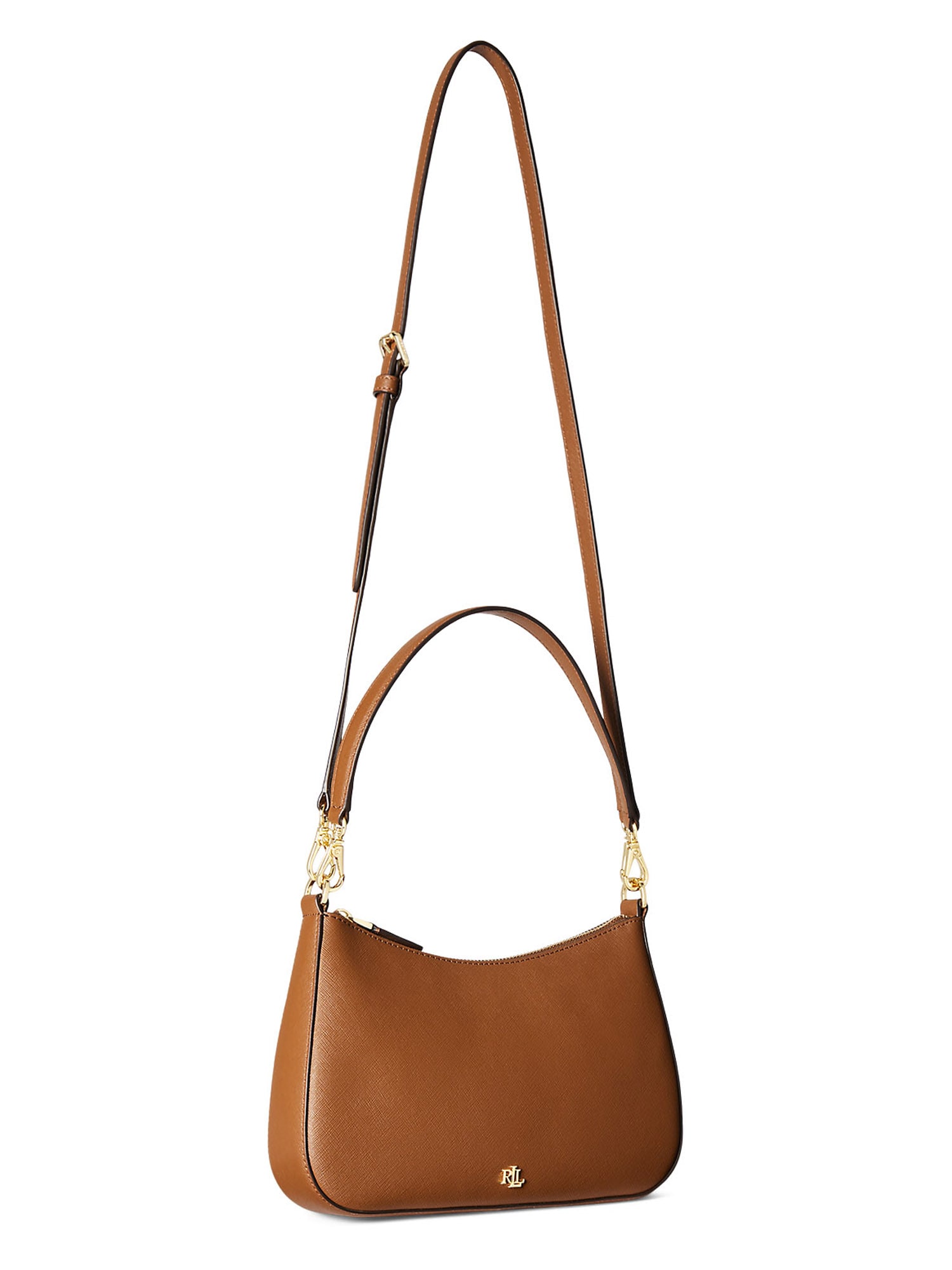 Lauren Ralph Lauren Torba za čez ramo 'DANNI'  rjava / zlata