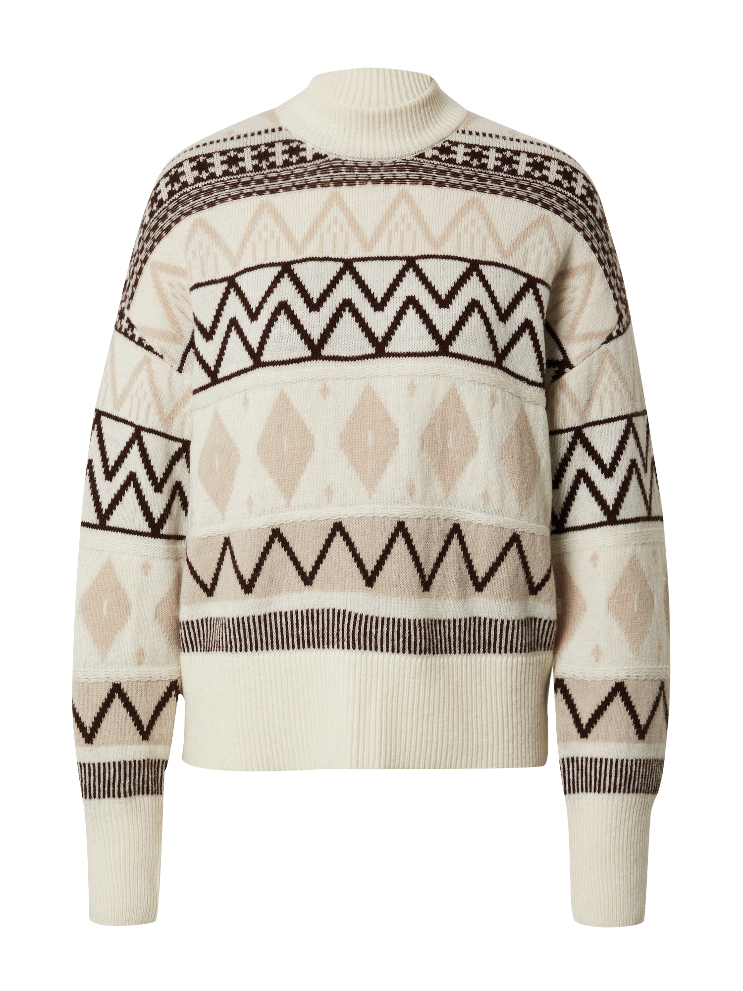 LeGer by Lena Gercke Pulover 'Jule'  kremna / kit / temno rjava