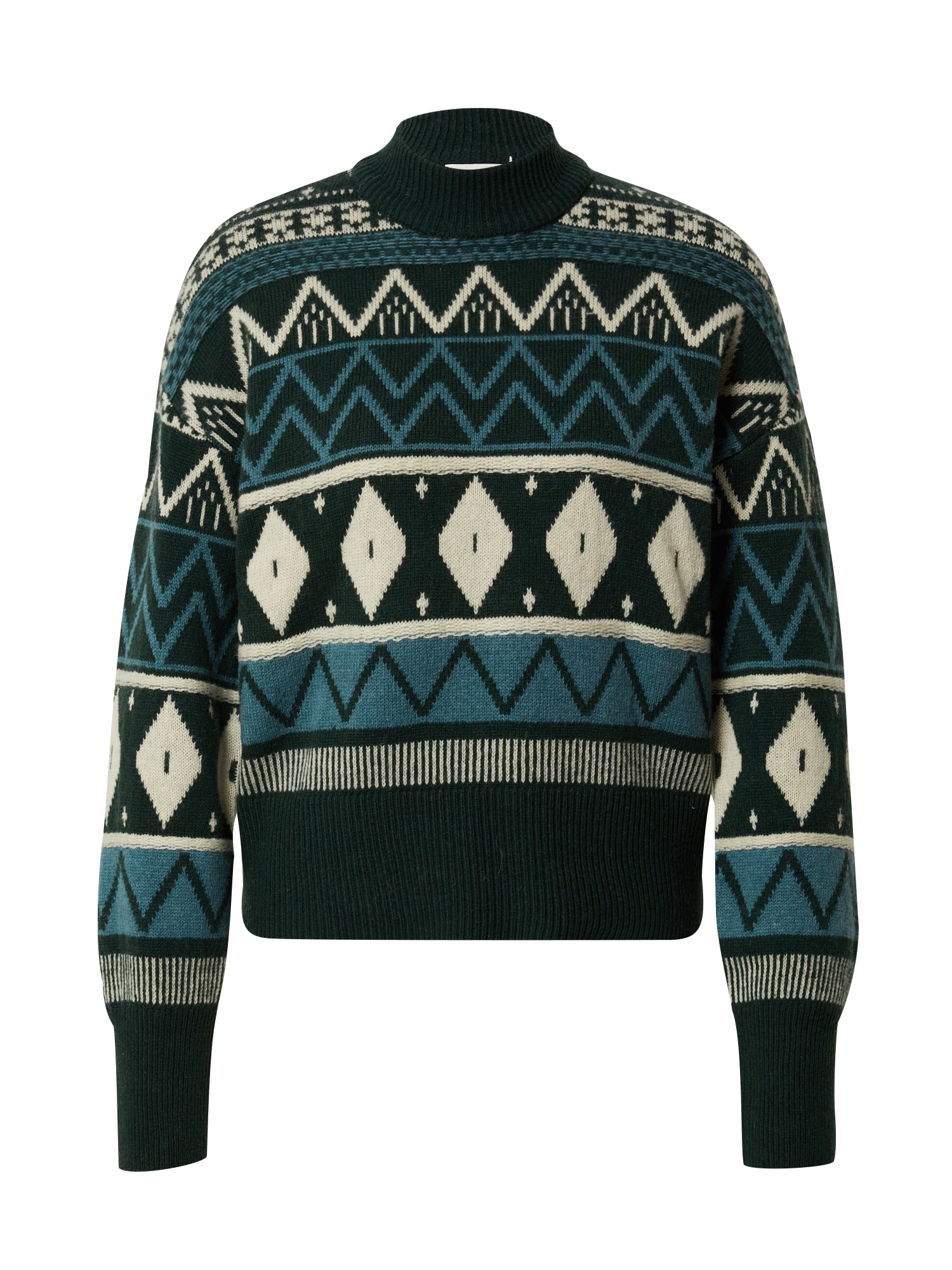 LeGer by Lena Gercke Pulover 'Jule'  kremna / smaragd / temno zelena