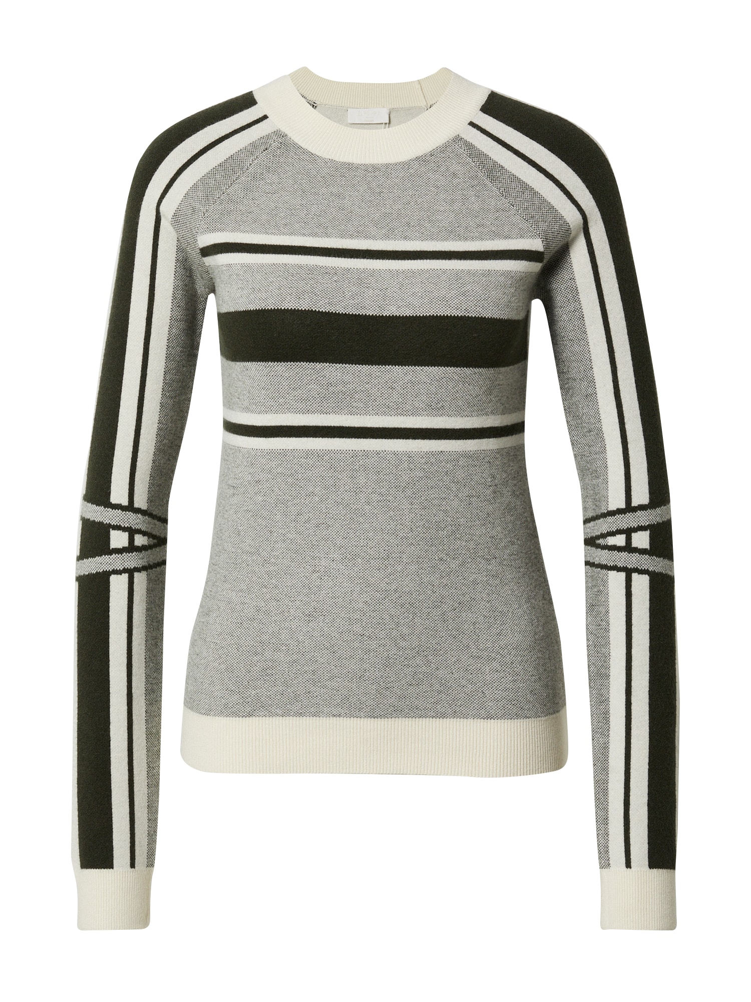 LeGer by Lena Gercke Pulover 'Mette'  temno zelena / bela