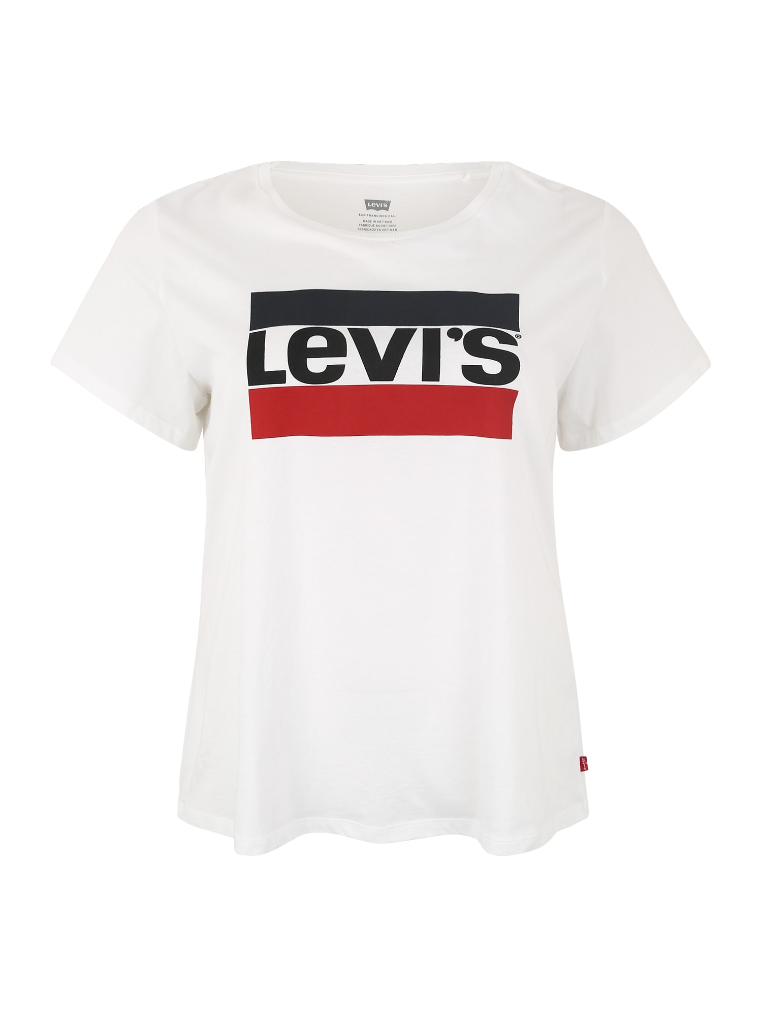Levi's® Plus Majica  mornarska / črna / bela