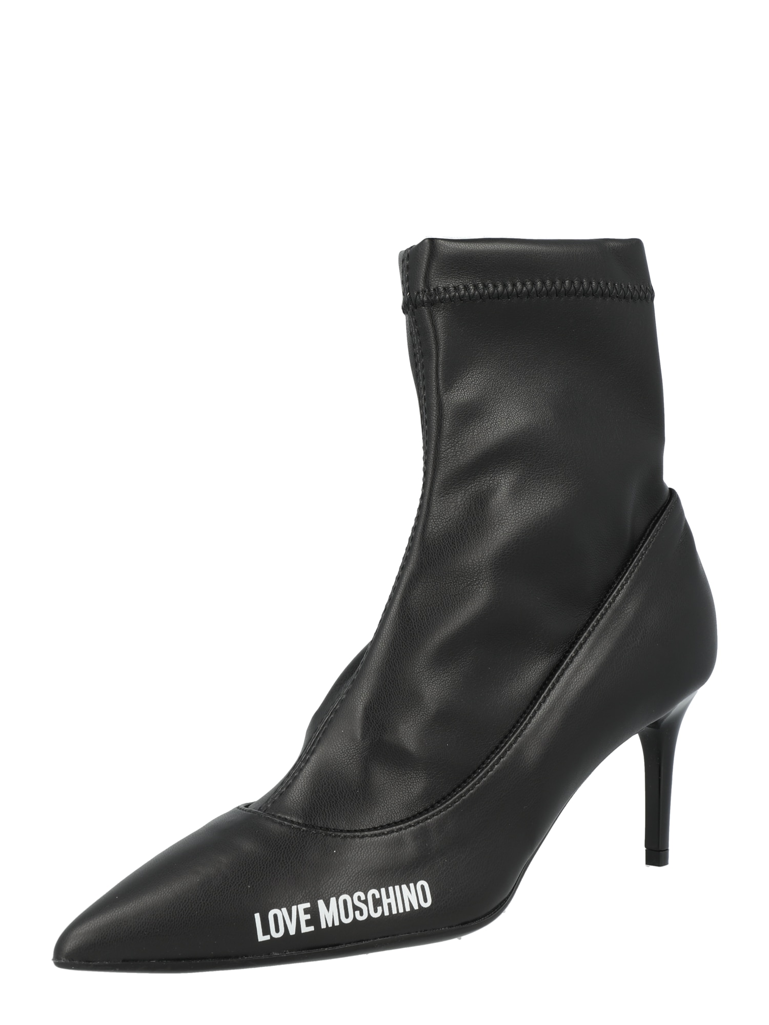 Love Moschino Gležnarji  črna / bela