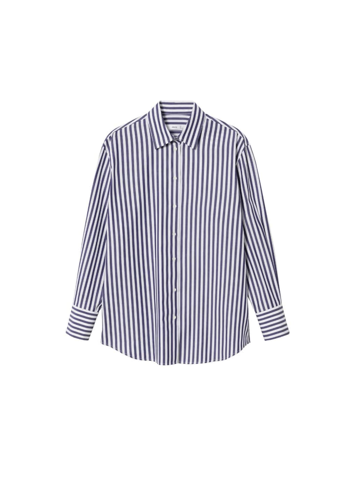 MANGO Bluza 'Regia'  pastelno modra / bela