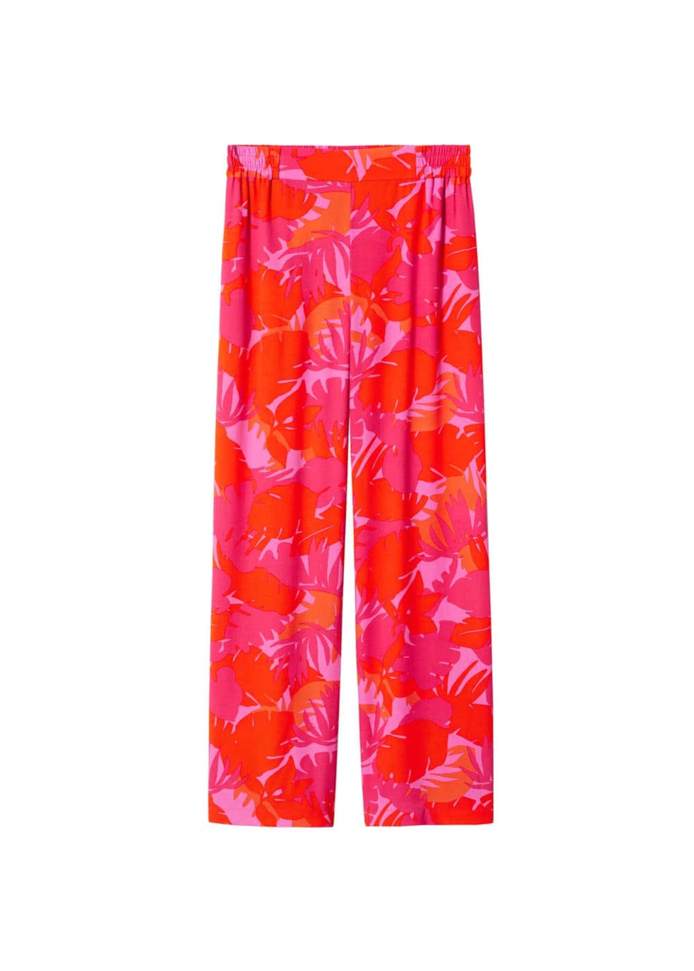 MANGO Hlače 'Poems'  mandarina / magenta / svetlo roza / oranžno rdeča
