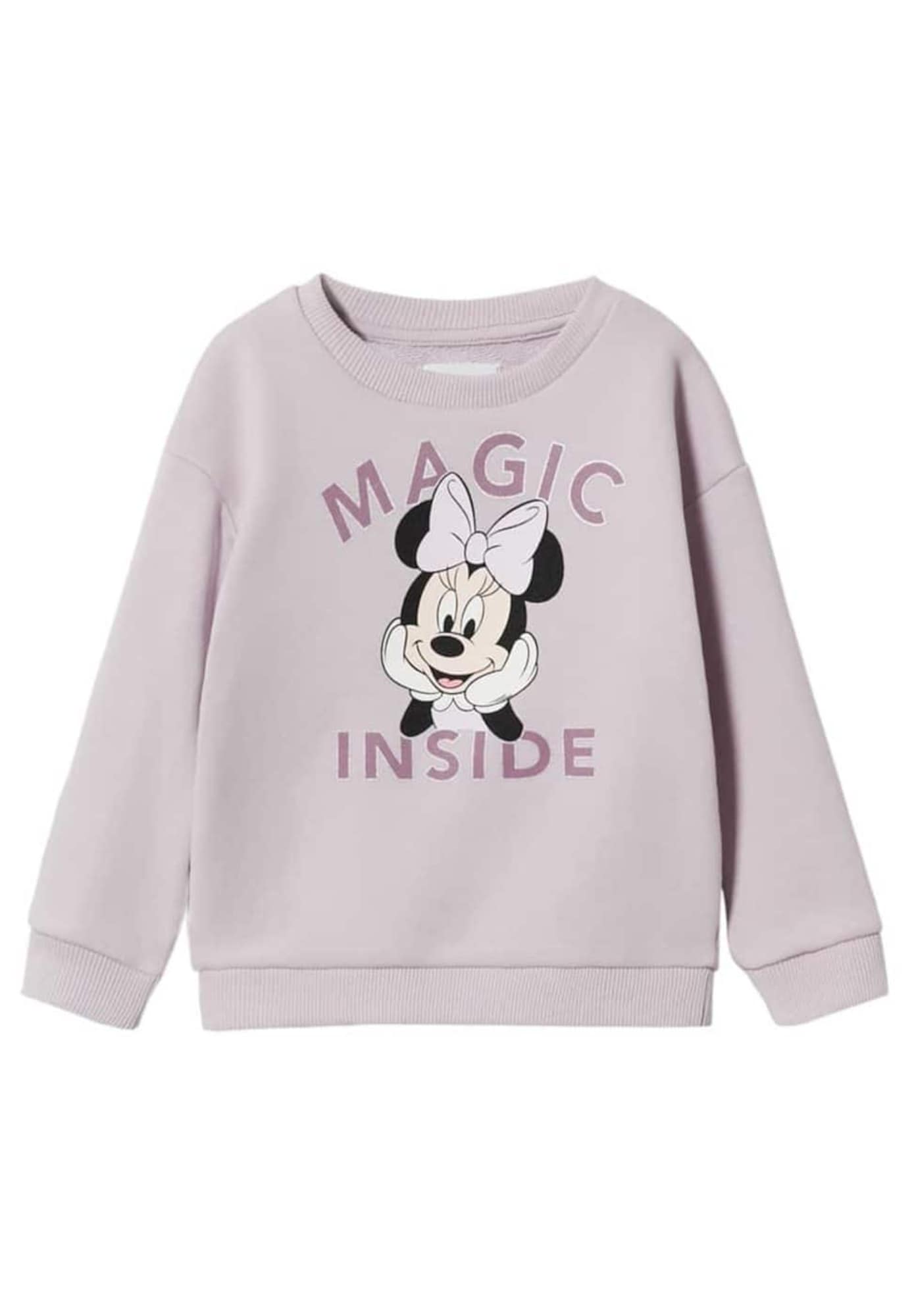 MANGO KIDS Majica 'Magic'  kremna / pastelno lila / črna / bela