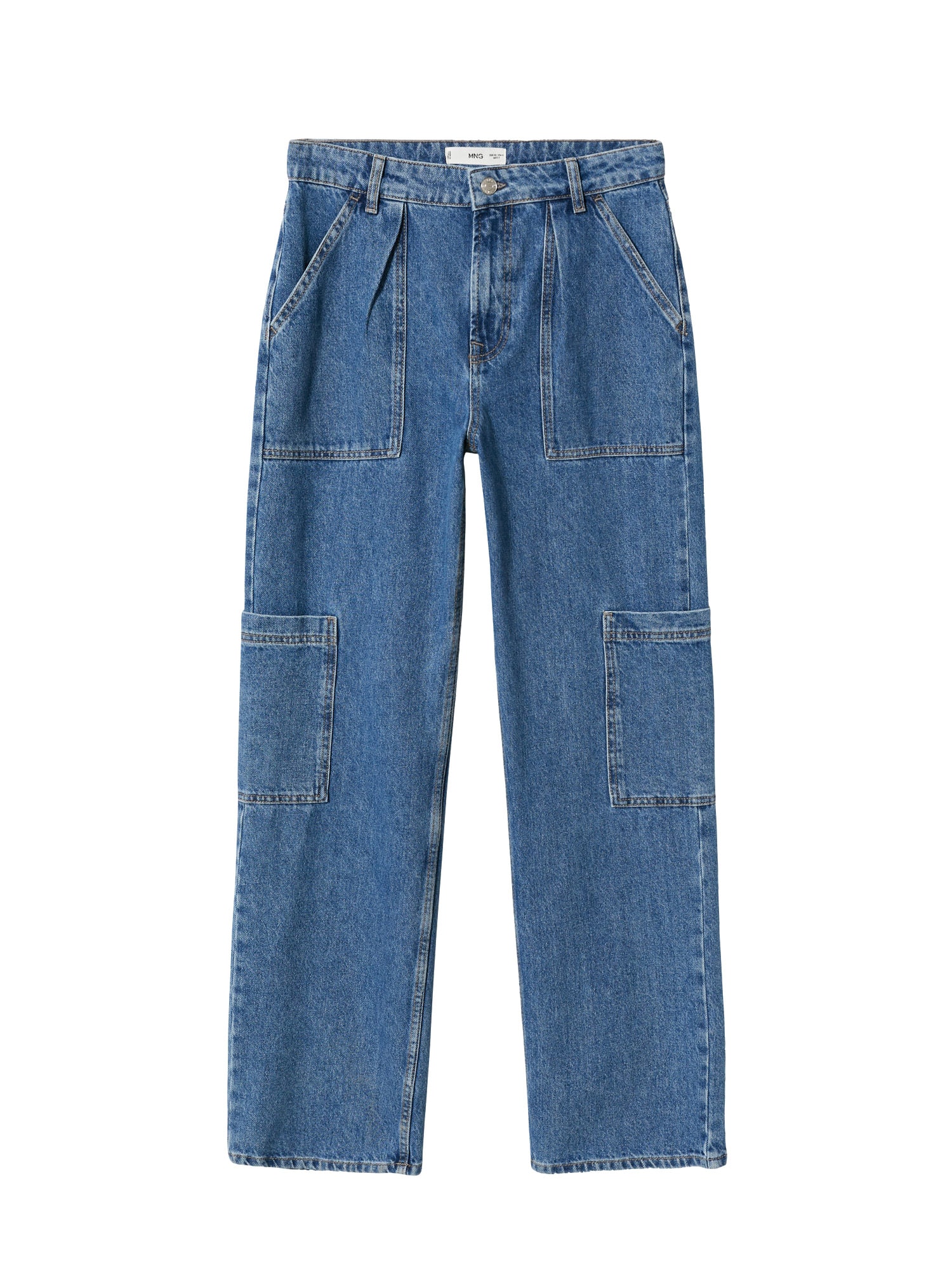 MANGO Kargo kavbojke 'NURIA'  moder denim