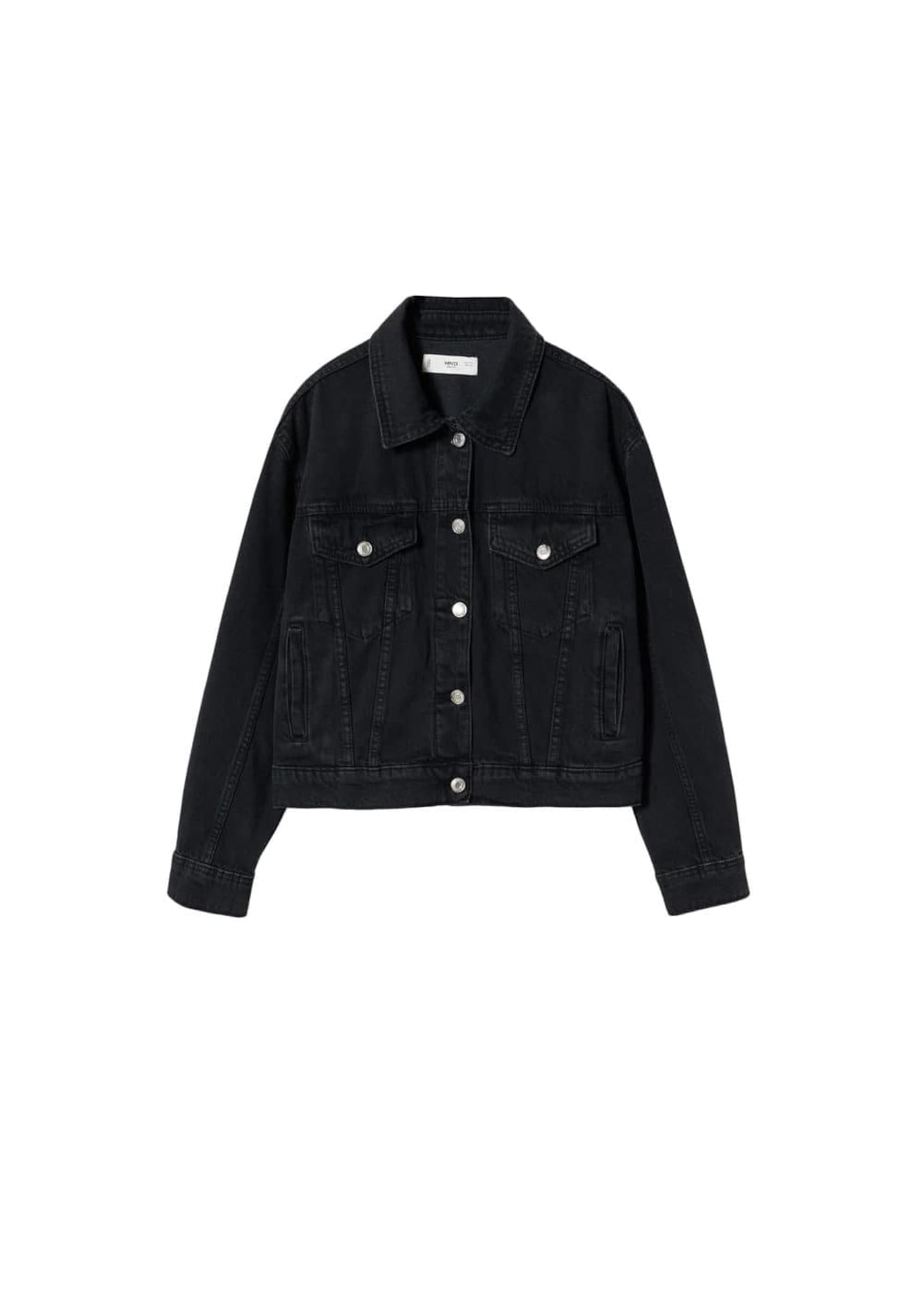 MANGO Prehodna jakna 'Mom80'  črn denim