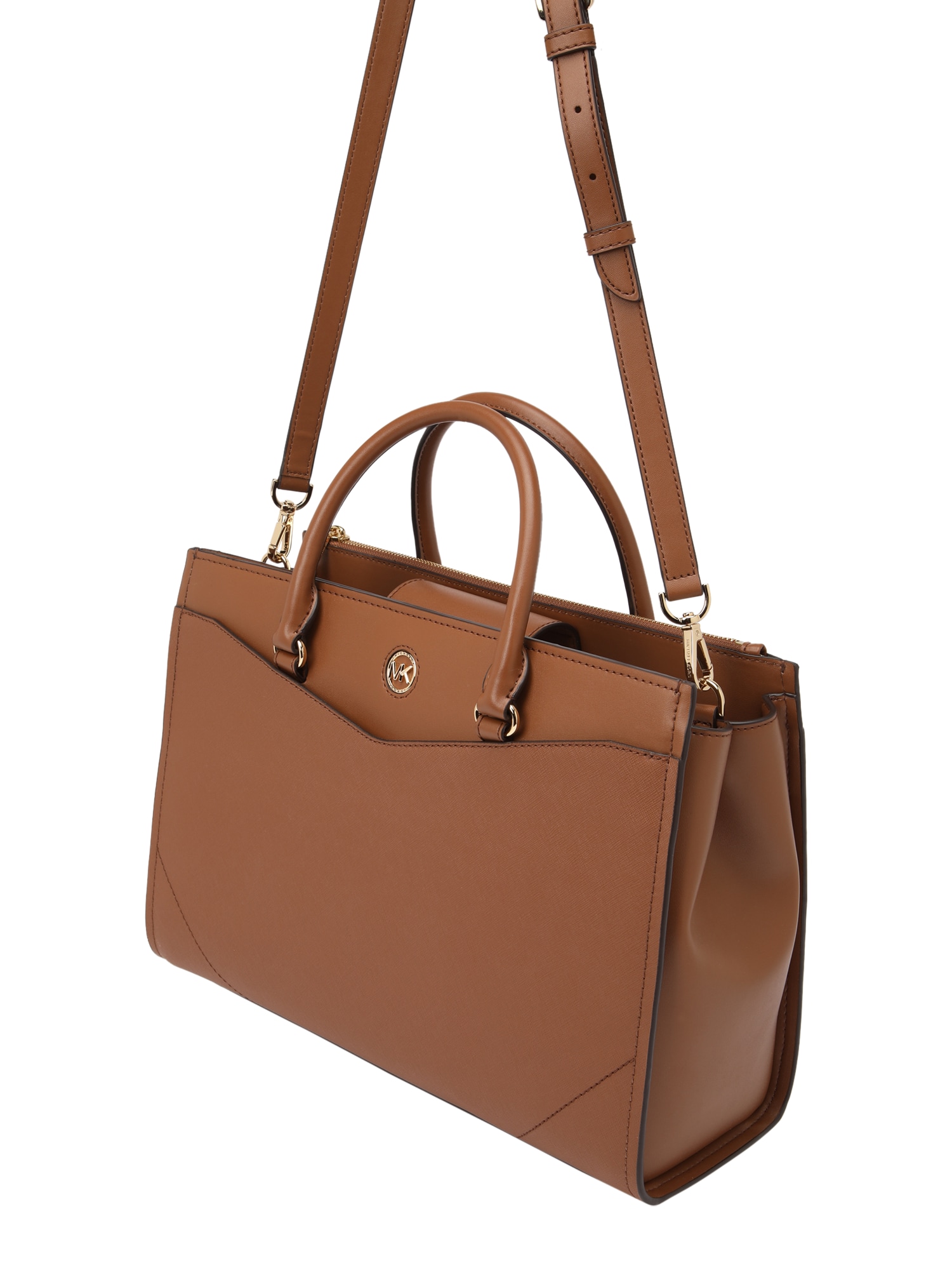 MICHAEL Michael Kors Ročna torbica  svetlo rjava / zlata
