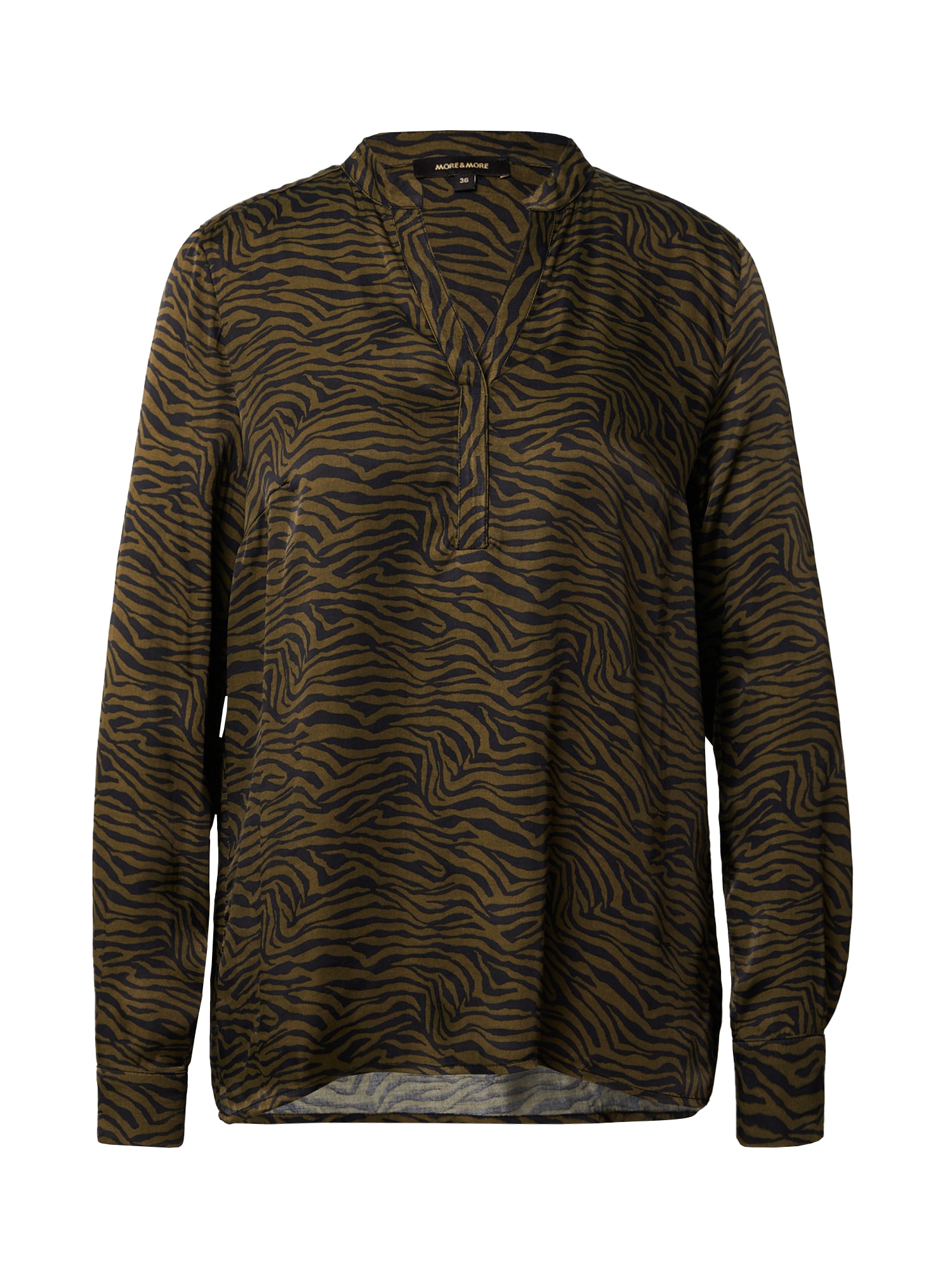MORE & MORE Bluza  oliva / črna