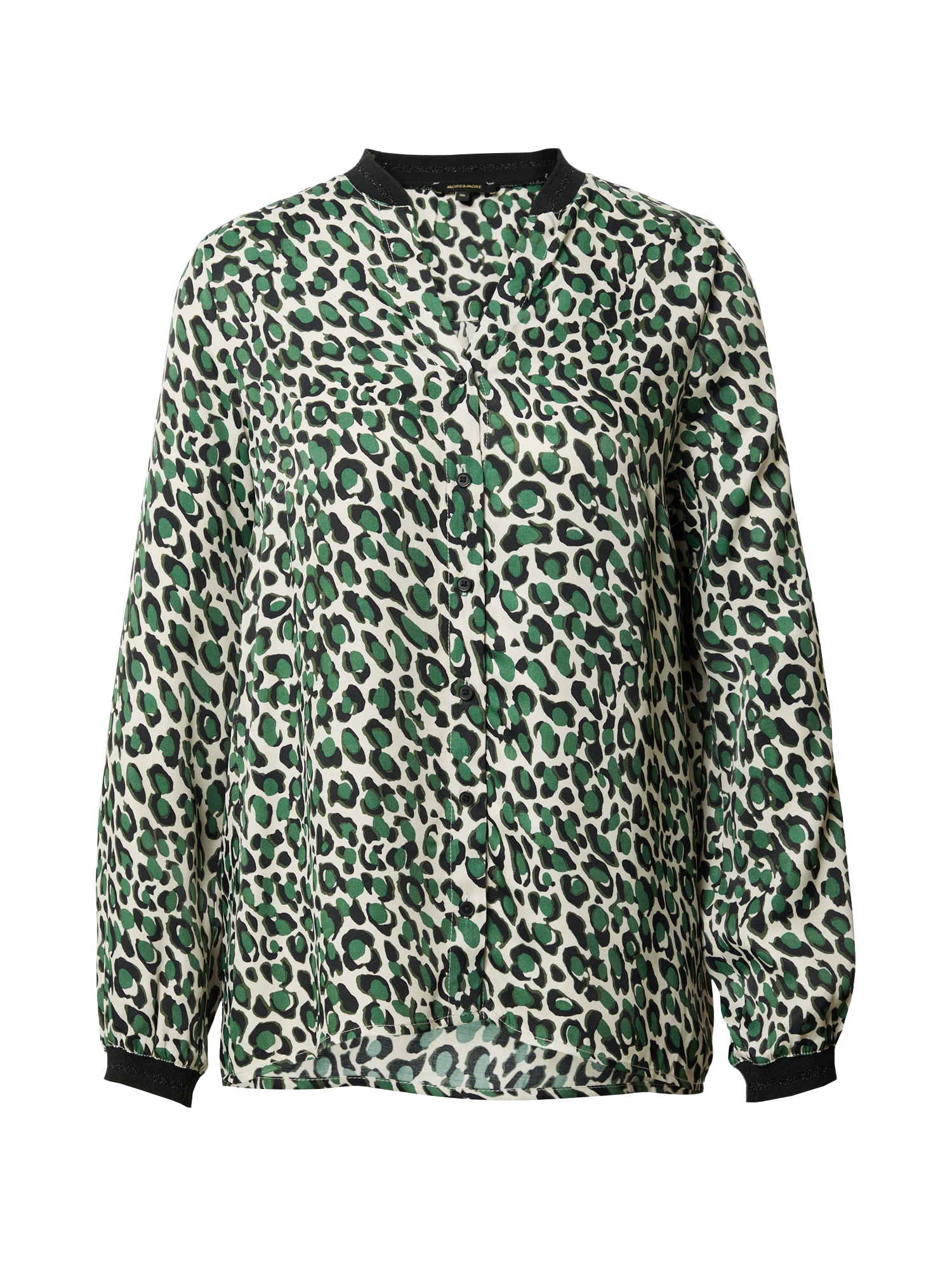 MORE & MORE Bluza  zelena / oliva / črna / off-bela
