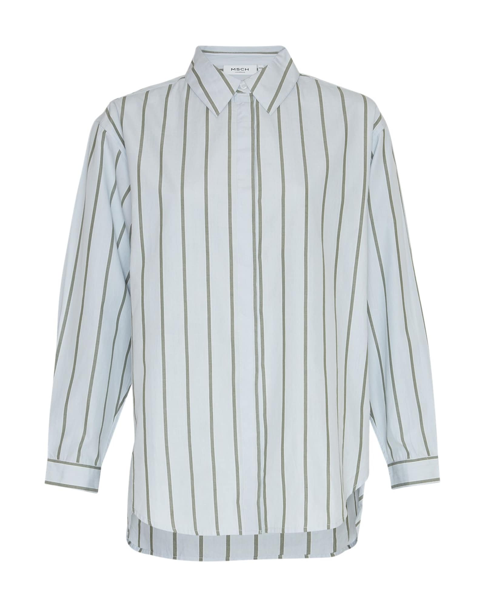 MOSS COPENHAGEN Bluza 'Haddis'  siva / bela