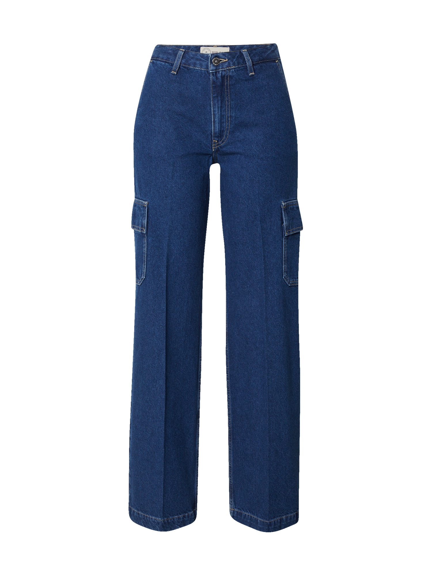 MUD Jeans Kargo kavbojke 'Wilma Works'  moder denim