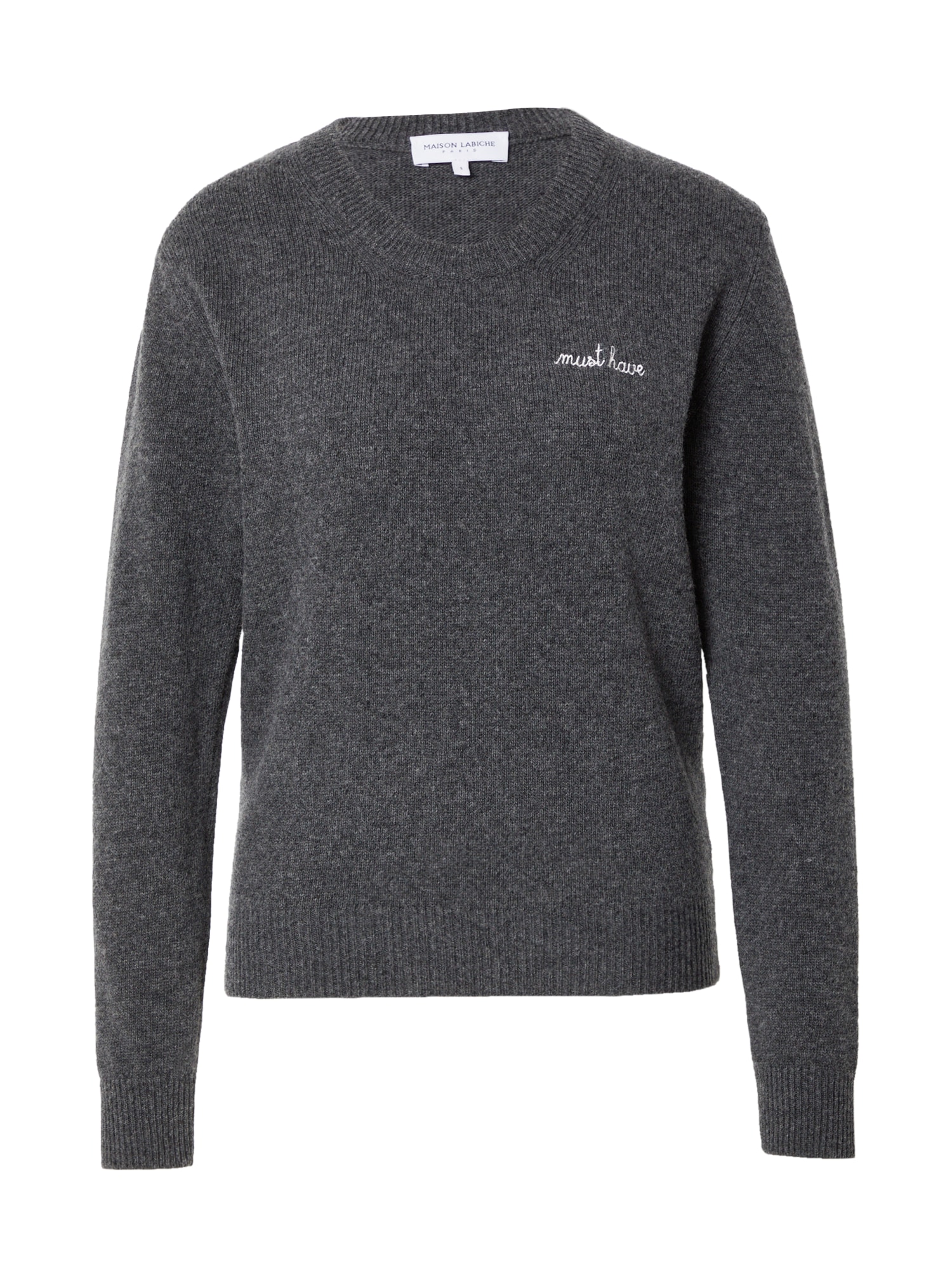 Maison Labiche Pulover 'CHOISEUL'  temno siva / bela