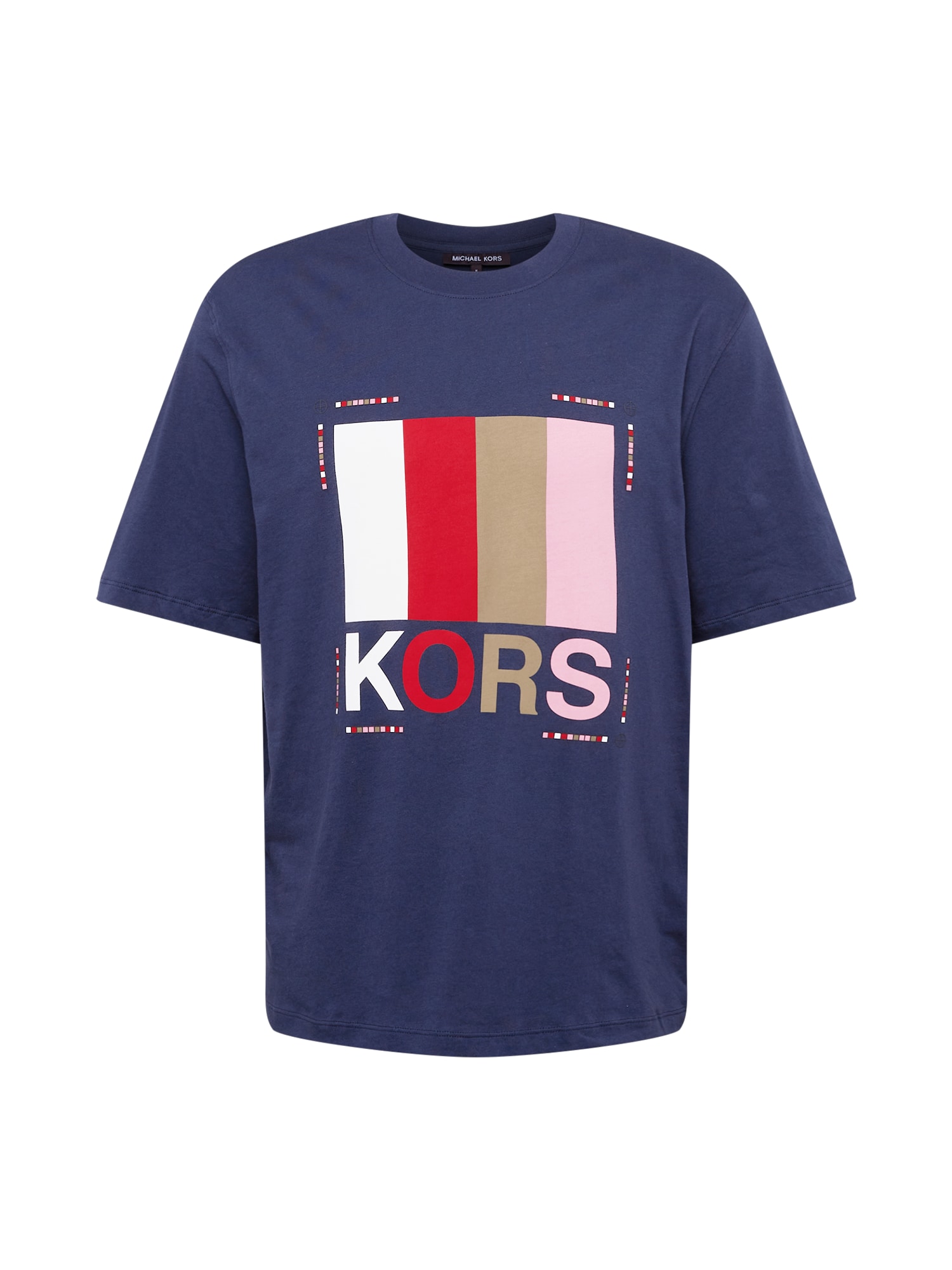 Michael Kors Majica  mornarska / kapučino / roza / rdeča