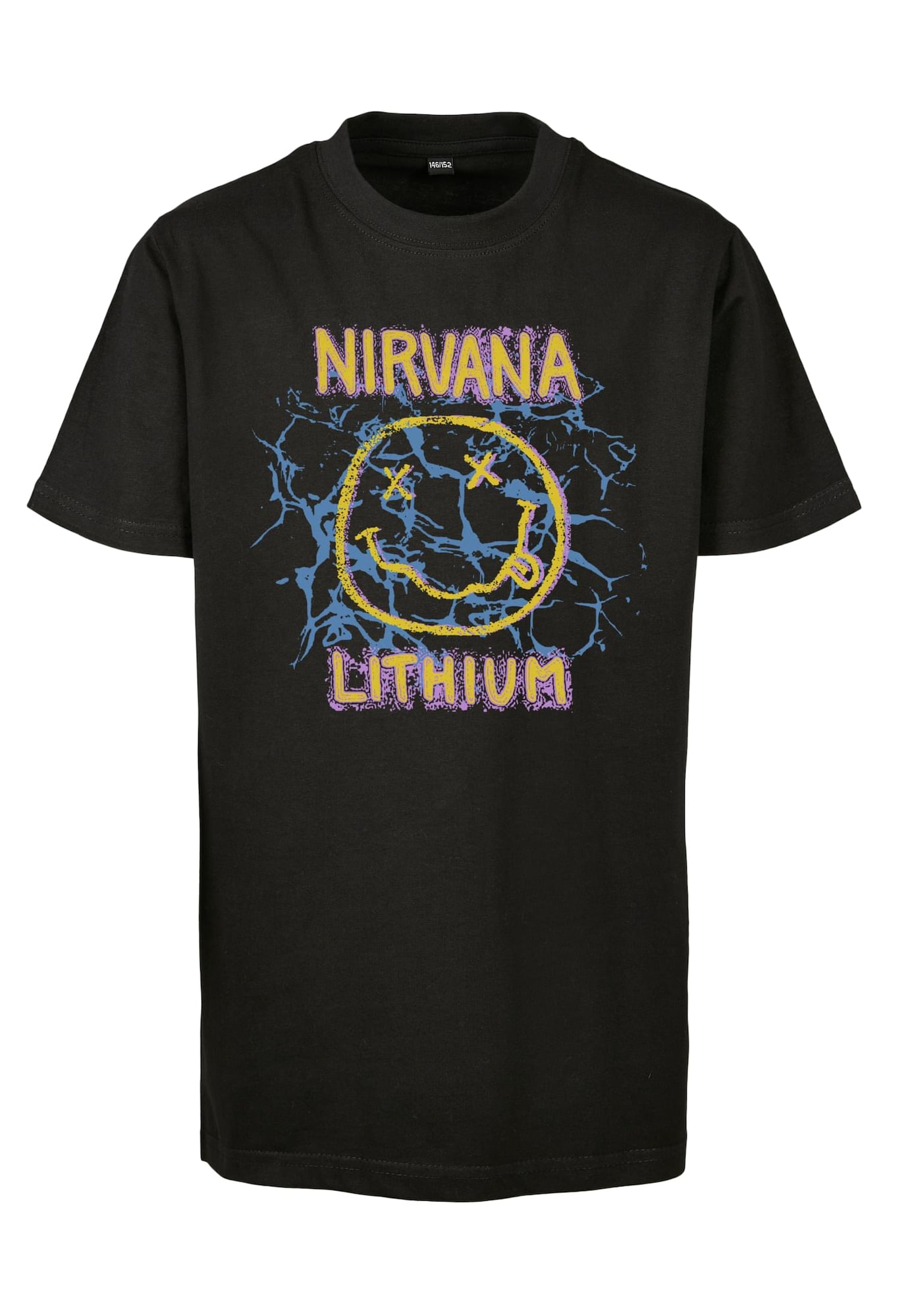 Mister Tee Kids Majica 'Nirvana Lithium Tee'  modra / rumena / črna