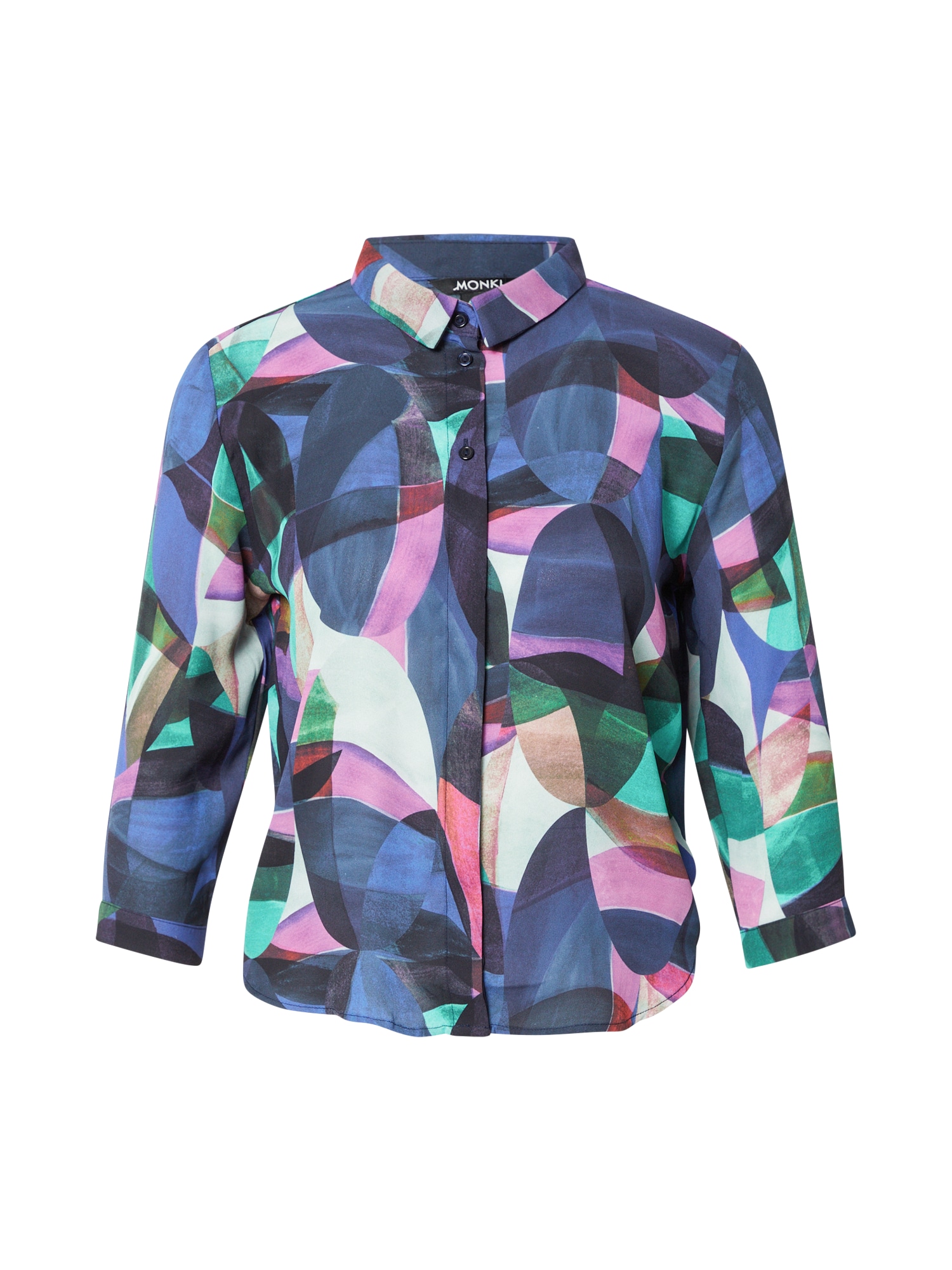 Monki Bluza 'Hella'  modra / zelena / roza / črna