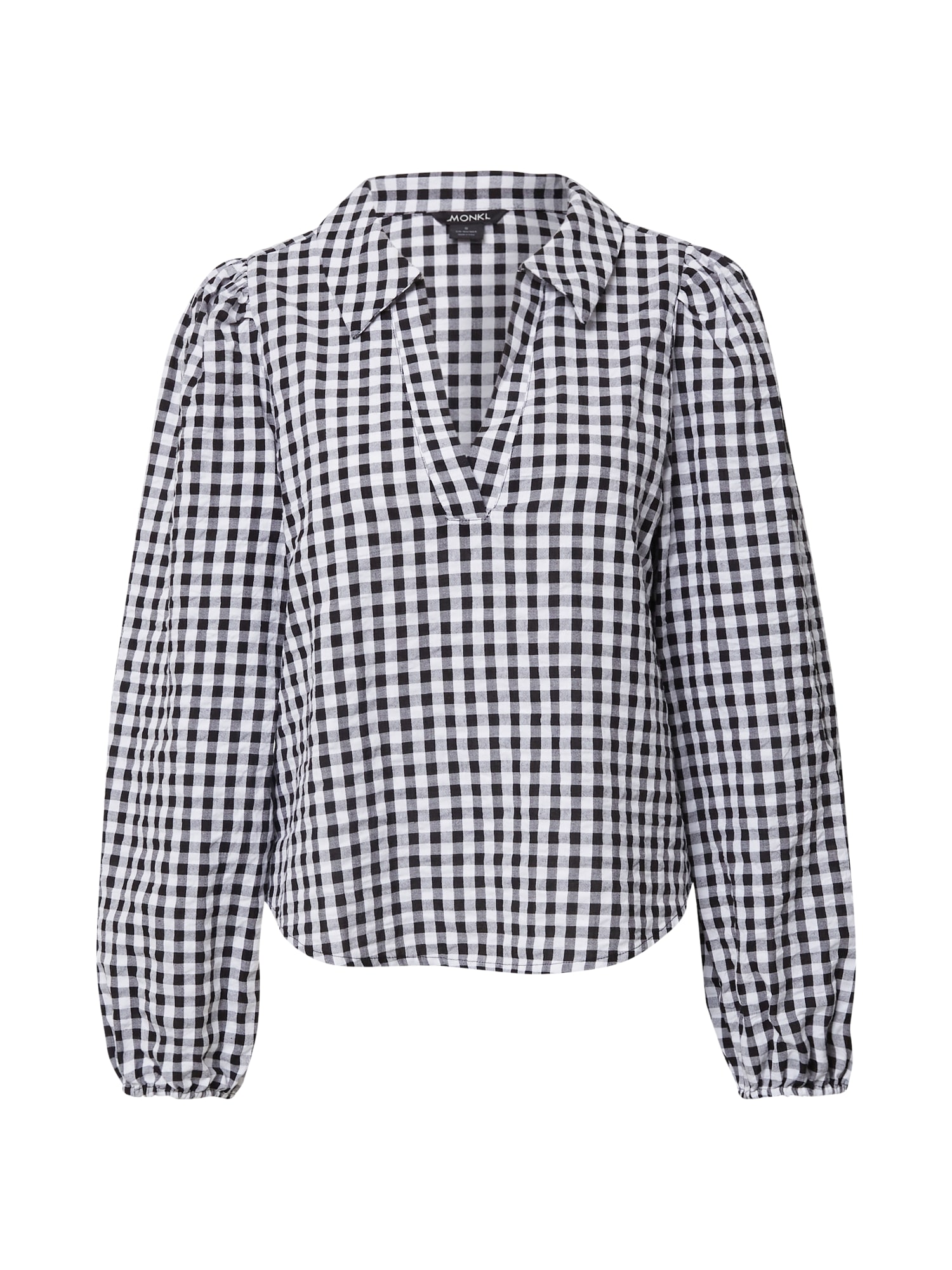 Monki Bluza 'Valerie'  pegasto siva / črna / bela